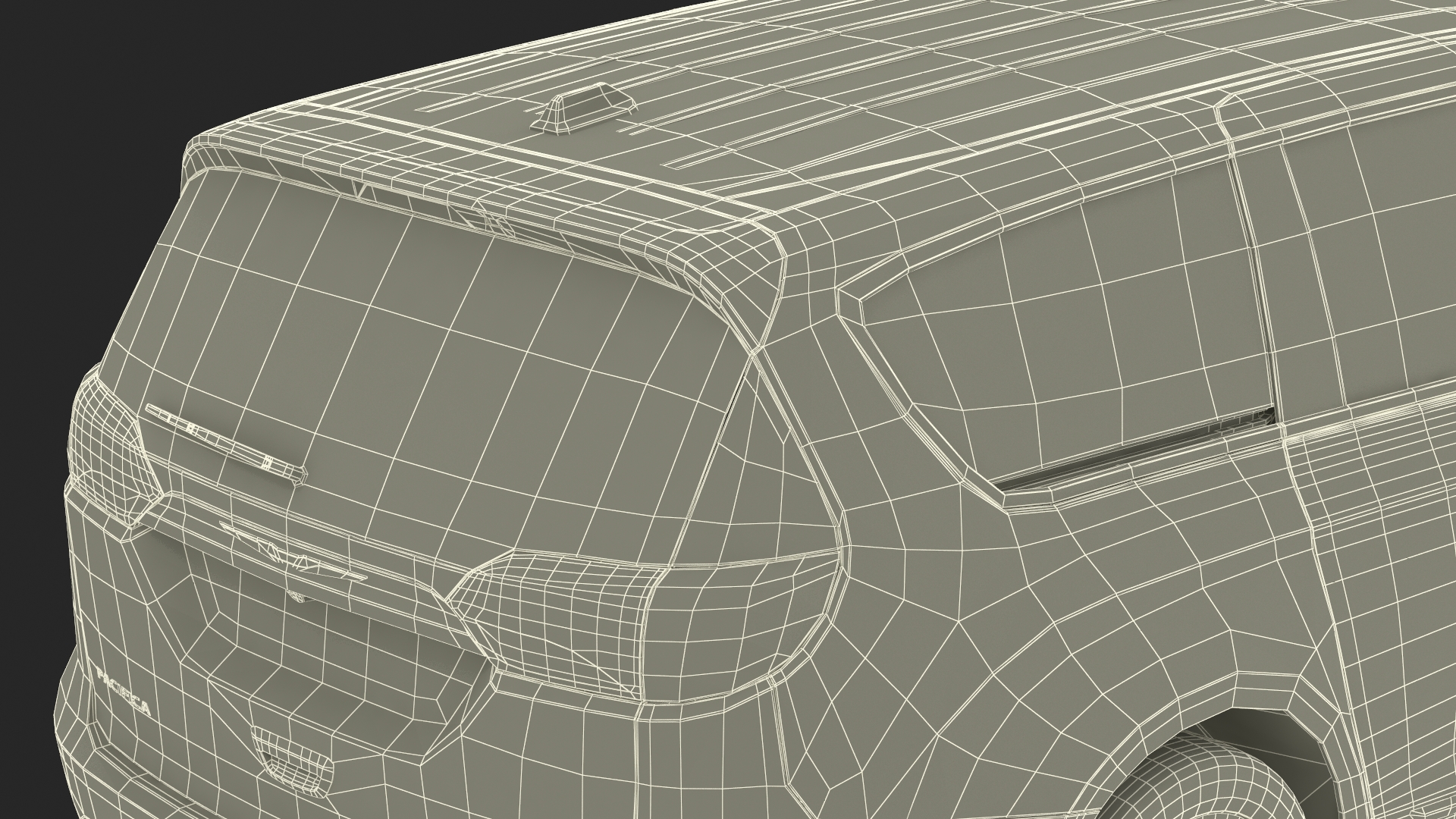 3D Chrysler Pacifica Simple Interior model