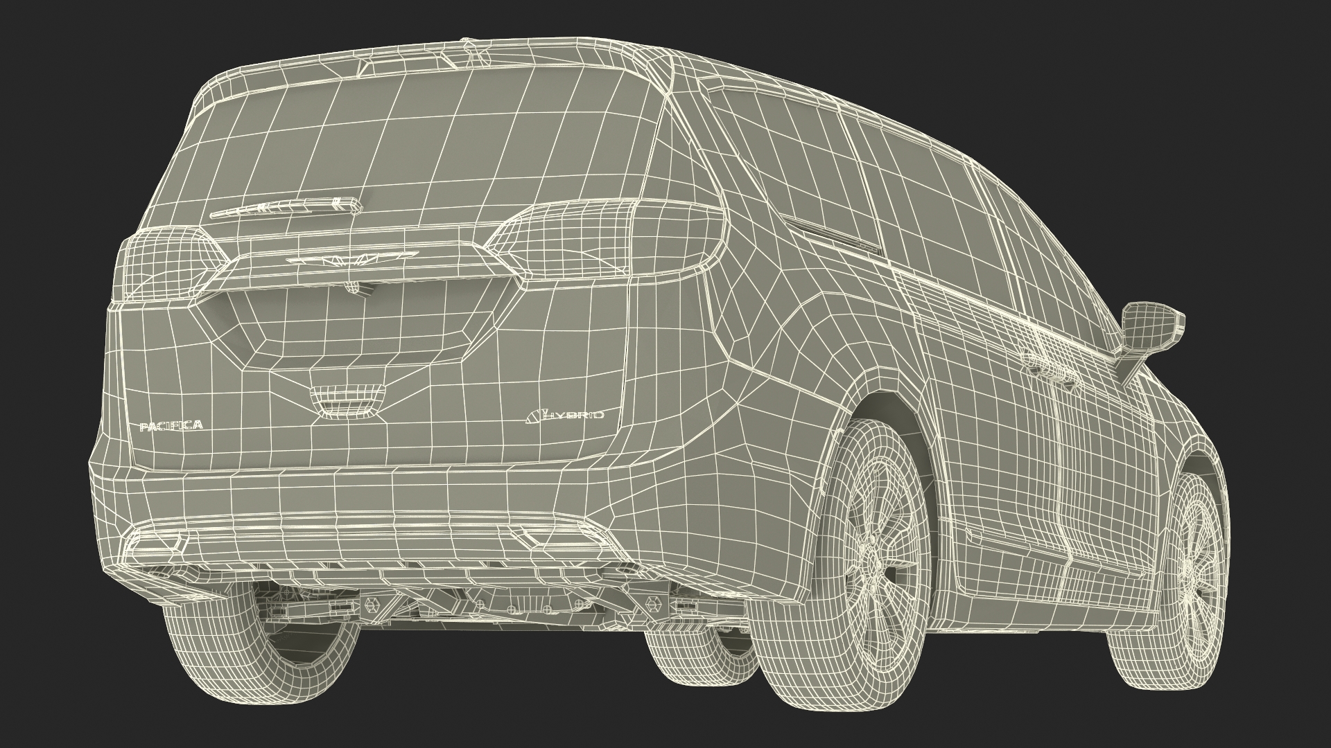 3D Chrysler Pacifica Simple Interior model