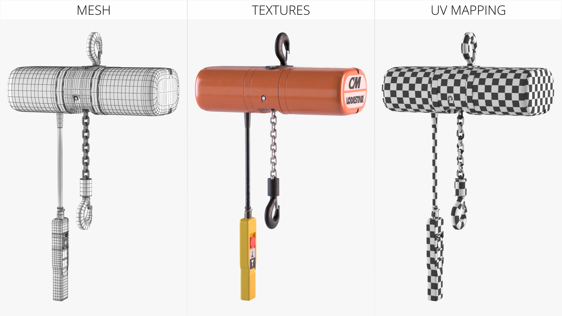 Lodestar Electric Chain Hoist Orange - view 6