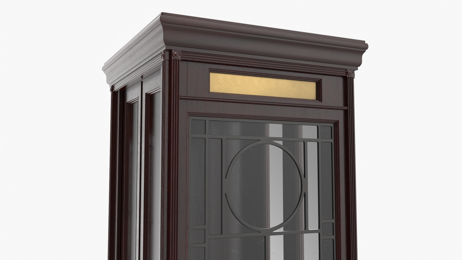 3D Classic Vintage Telephone Booth Dark