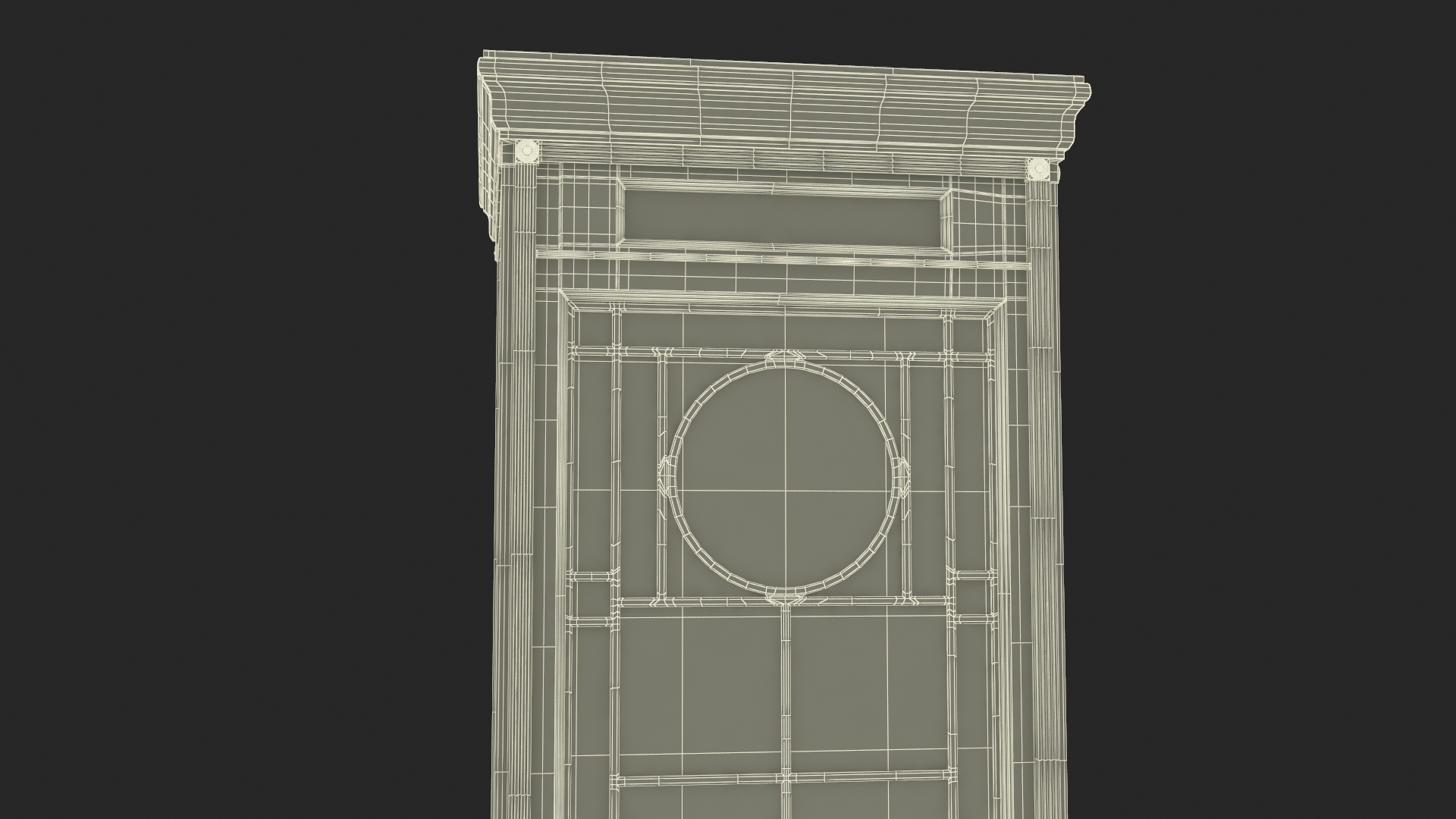 3D Classic Vintage Telephone Booth Dark