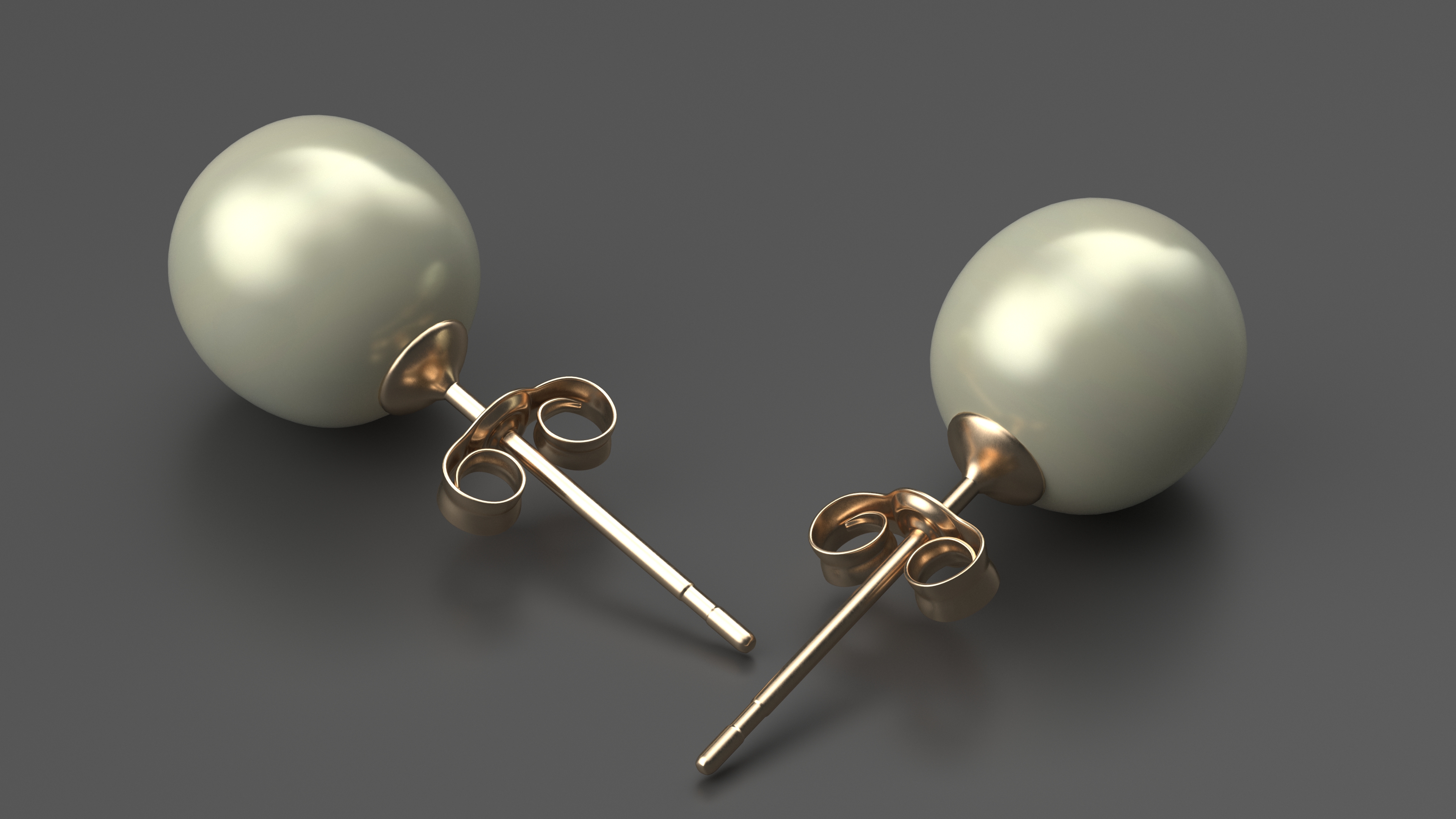 3D Pearl Earring model