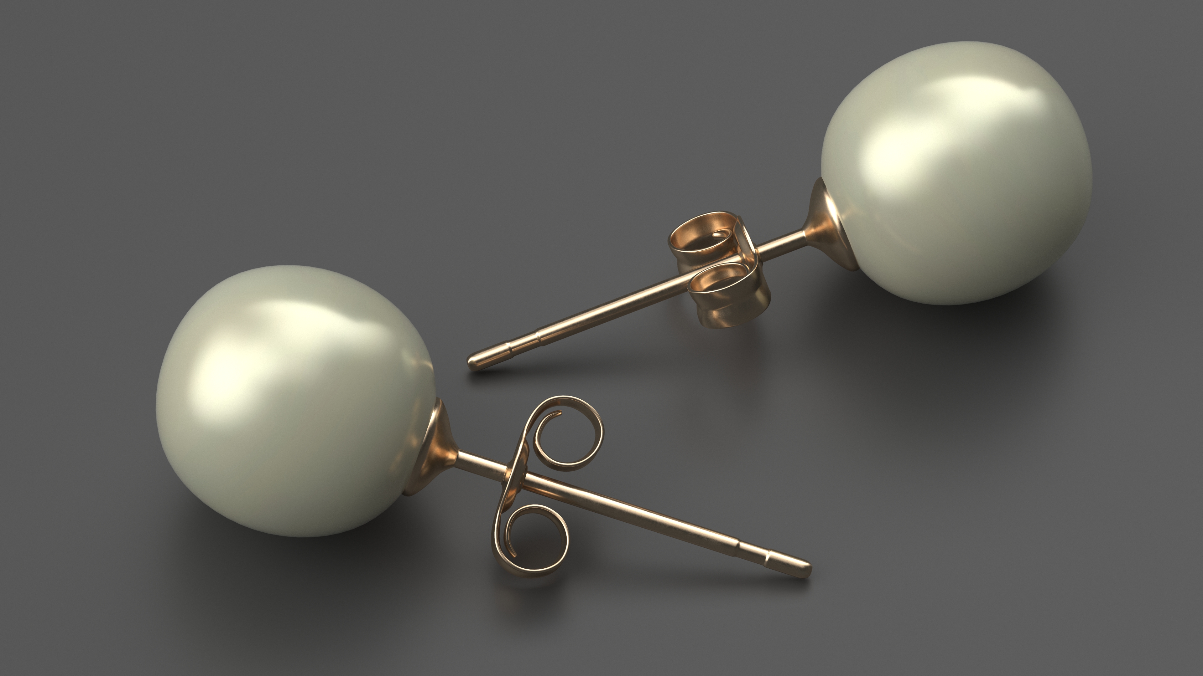 3D Pearl Earring model