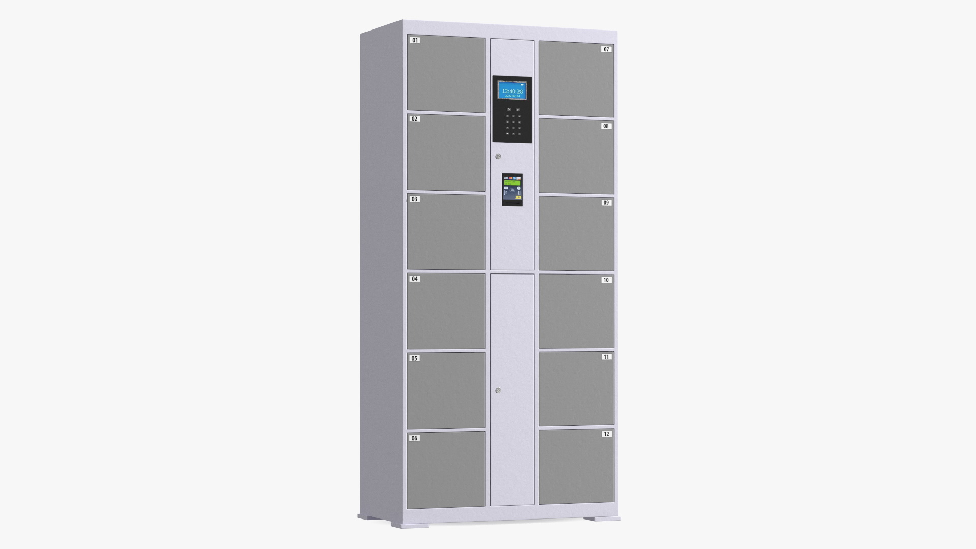 Smart Locker Grey 3D