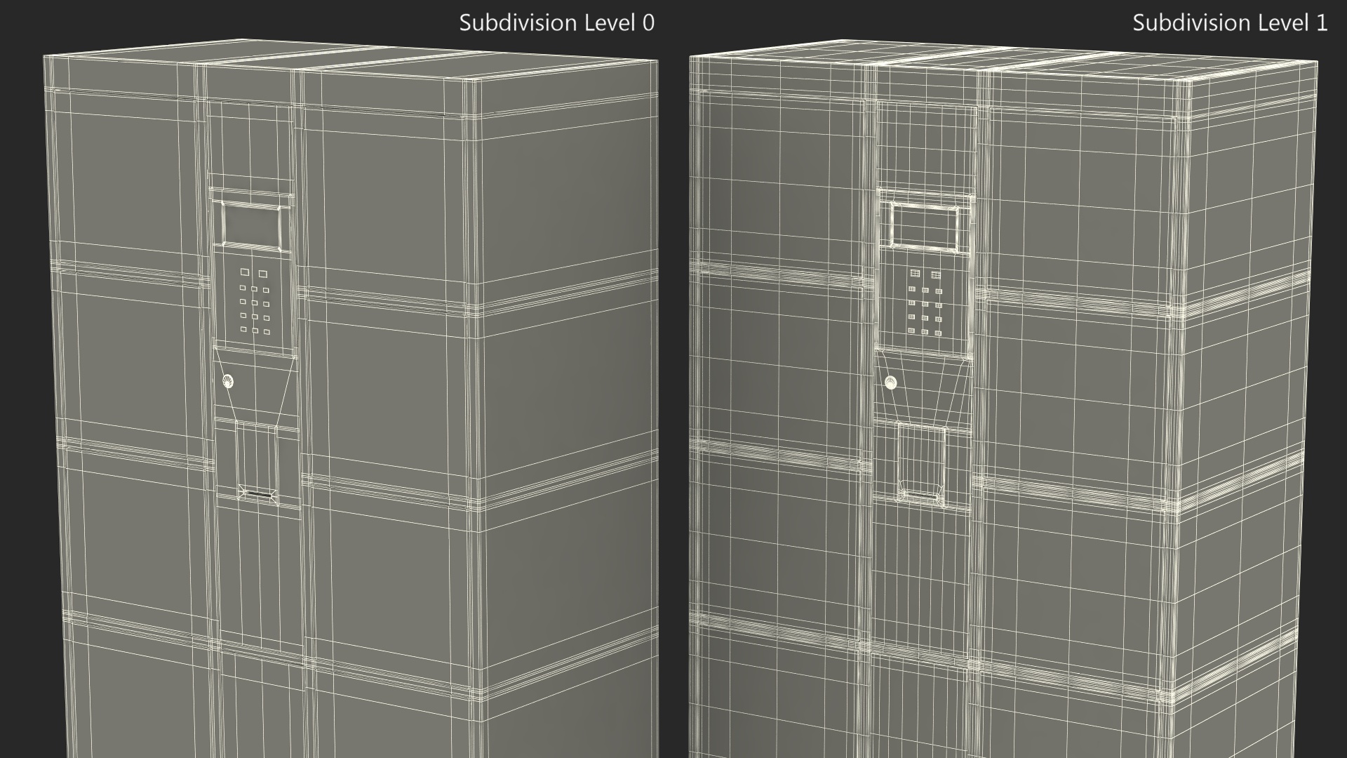 Smart Locker Grey 3D