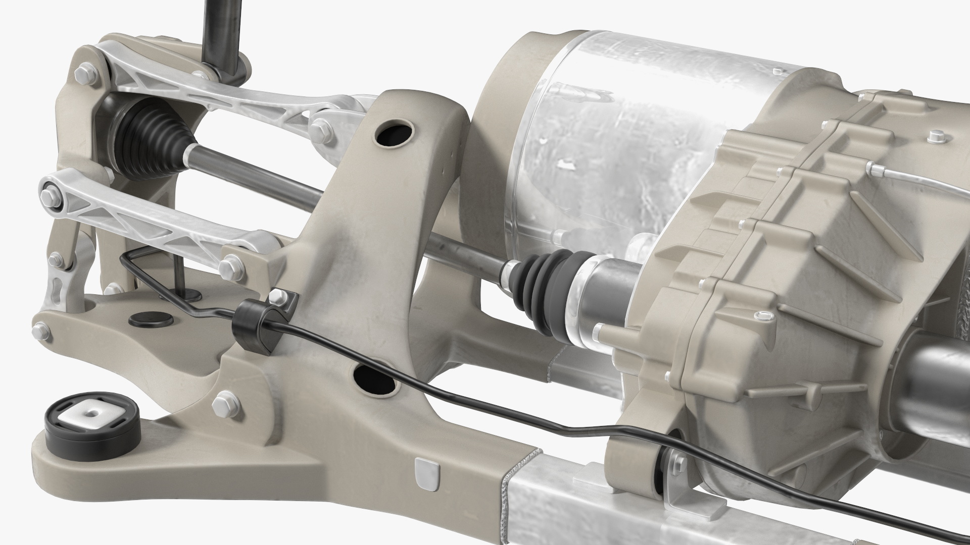 Electric Car Rear Suspension Assembly 3D