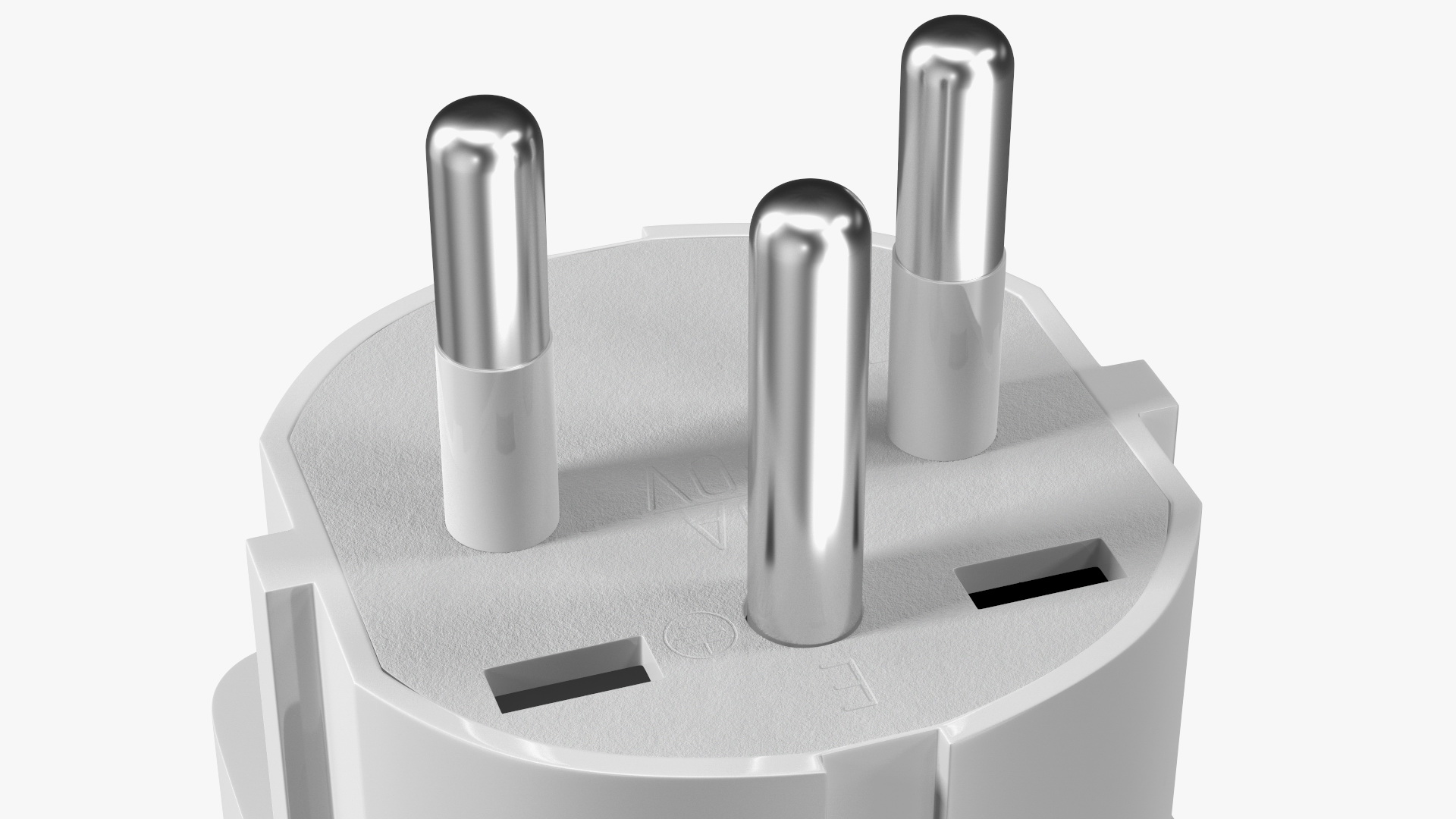 3D Electrical Plug Type H Adapter White