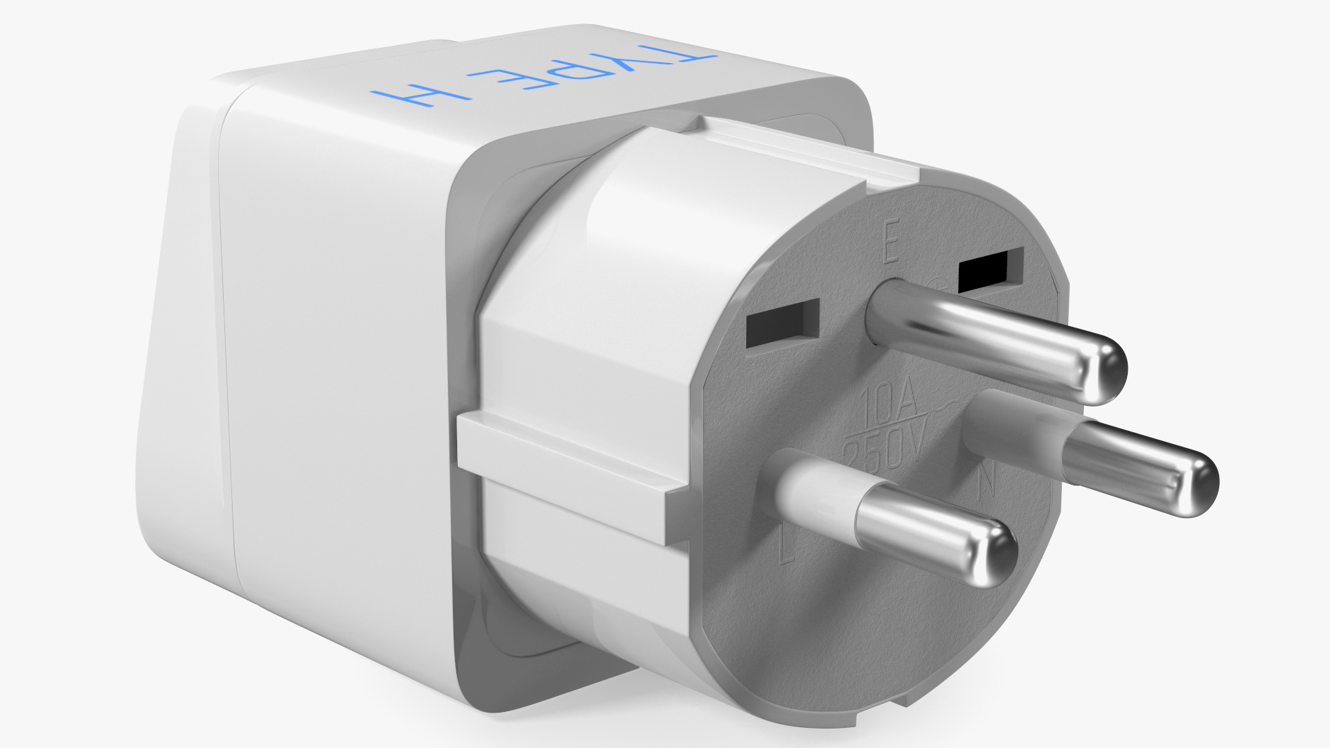 3D Electrical Plug Type H Adapter White