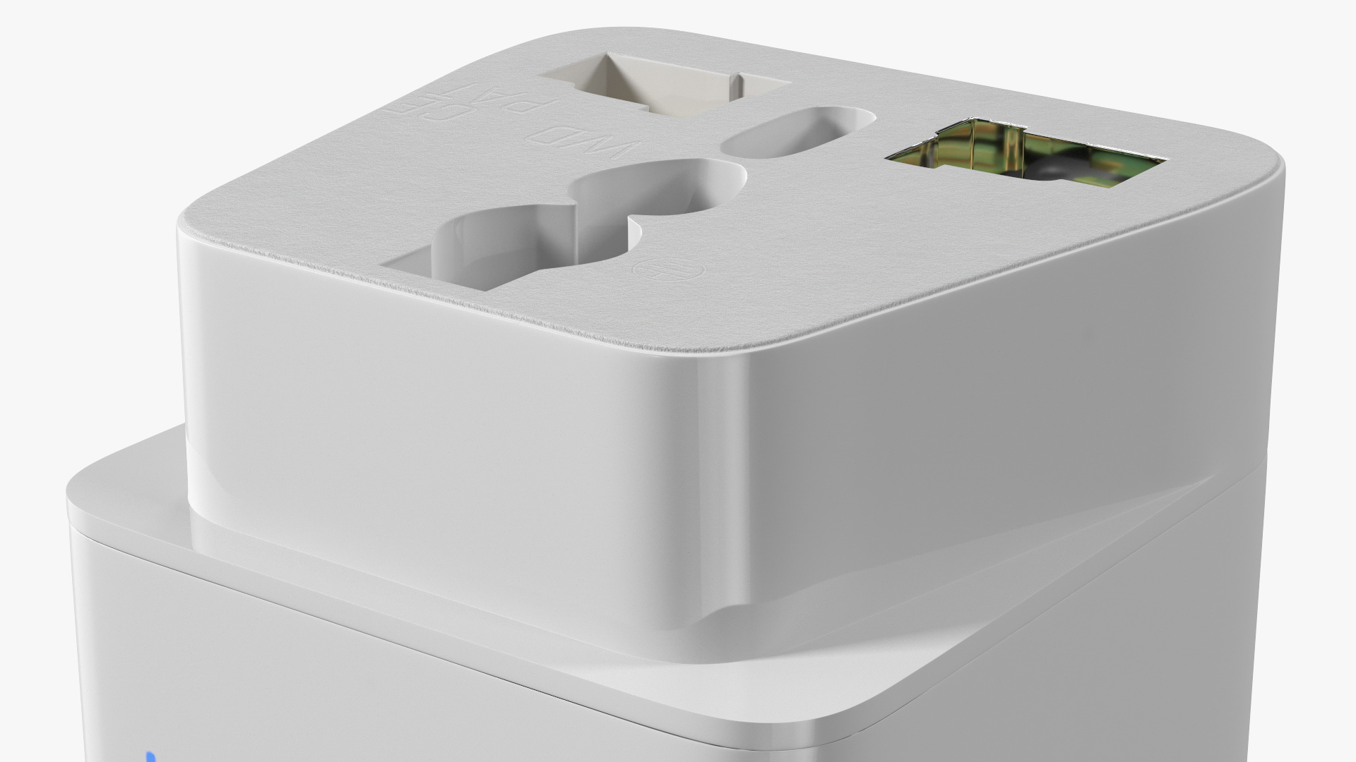 3D Electrical Plug Type H Adapter White