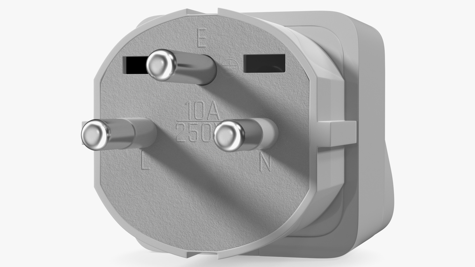 3D Electrical Plug Type H Adapter White