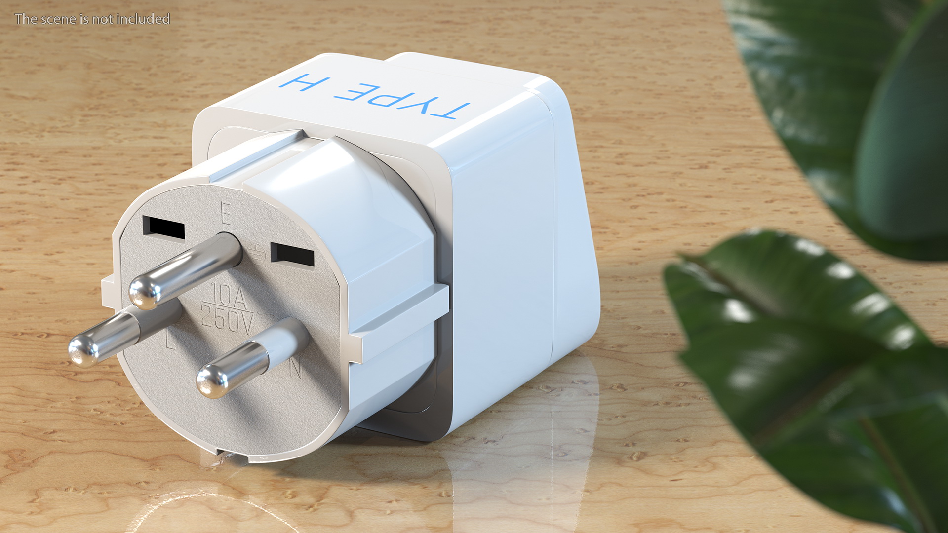 3D Electrical Plug Type H Adapter White