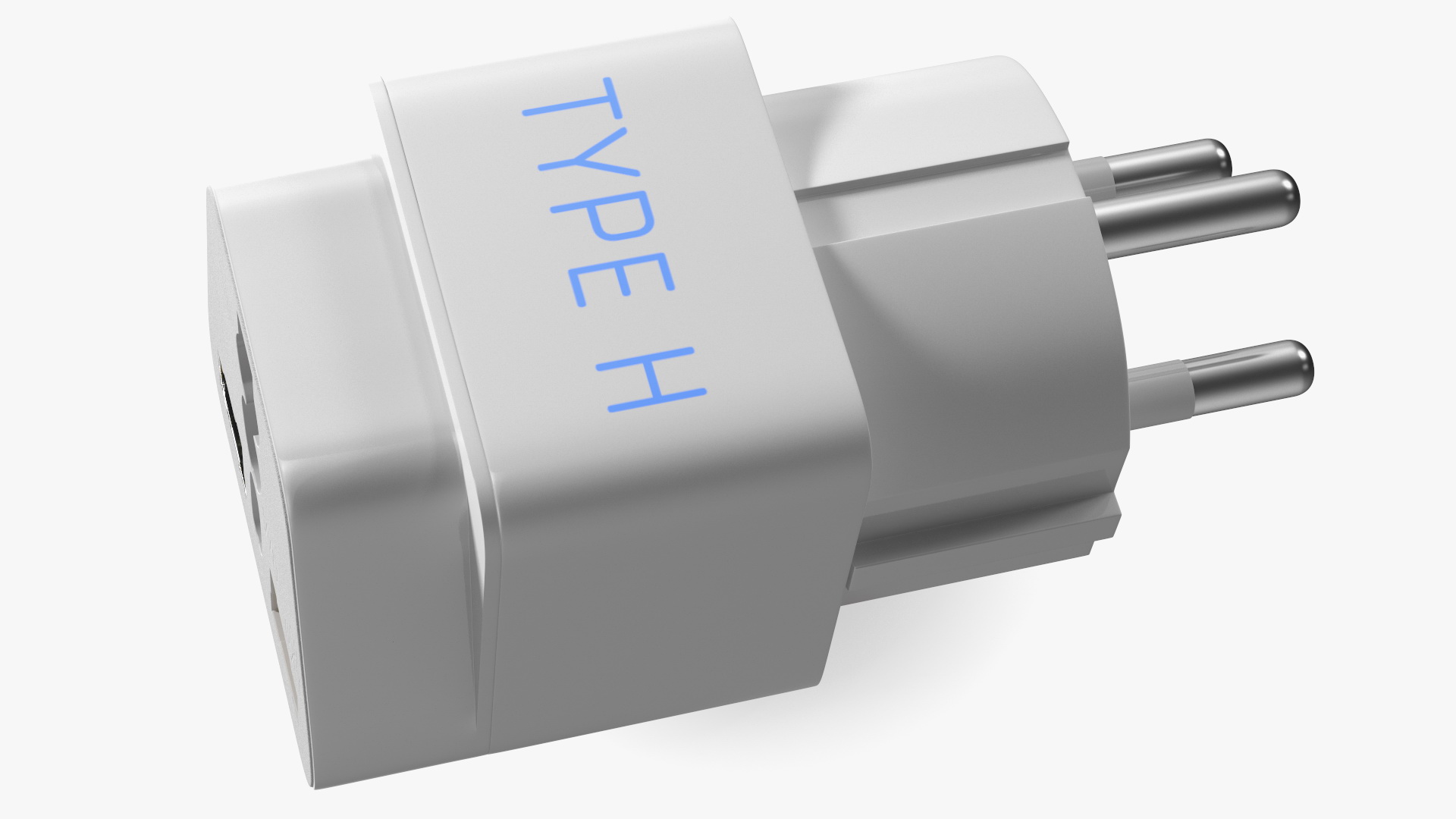 3D Electrical Plug Type H Adapter White