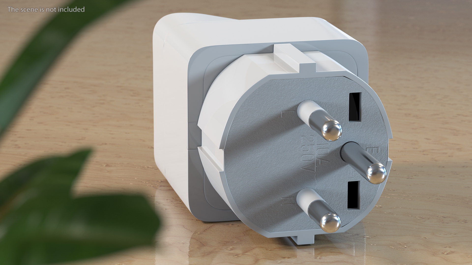 3D Electrical Plug Type H Adapter White