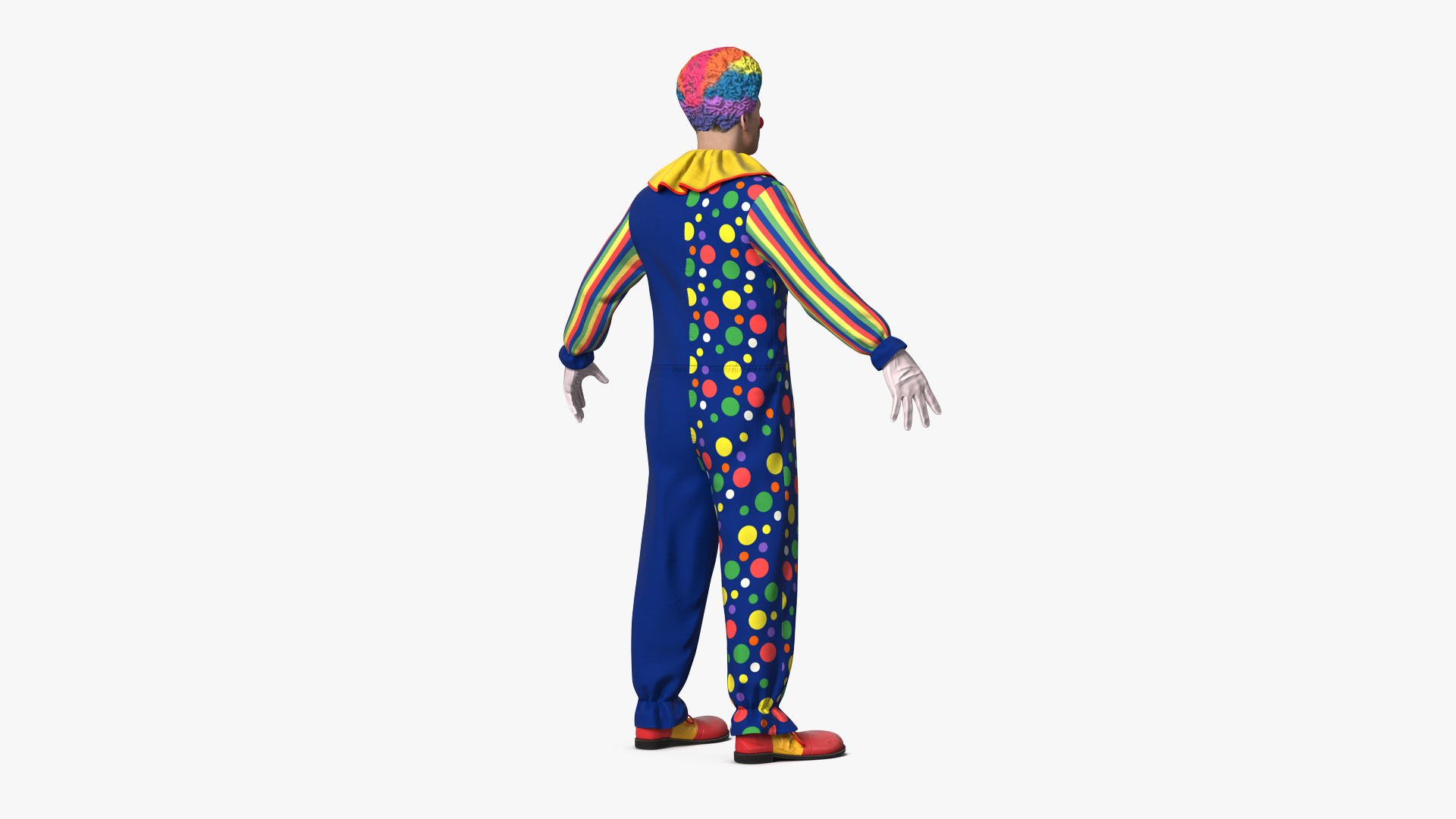 3D Funny Clown Costume Rigged