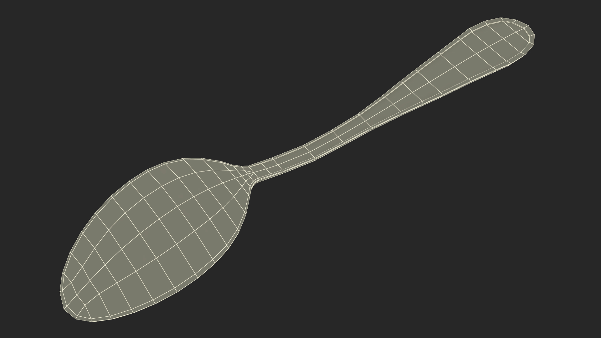 3D model Silver Dessert Spoon
