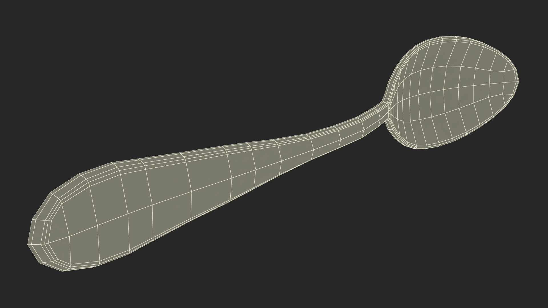 3D model Silver Dessert Spoon