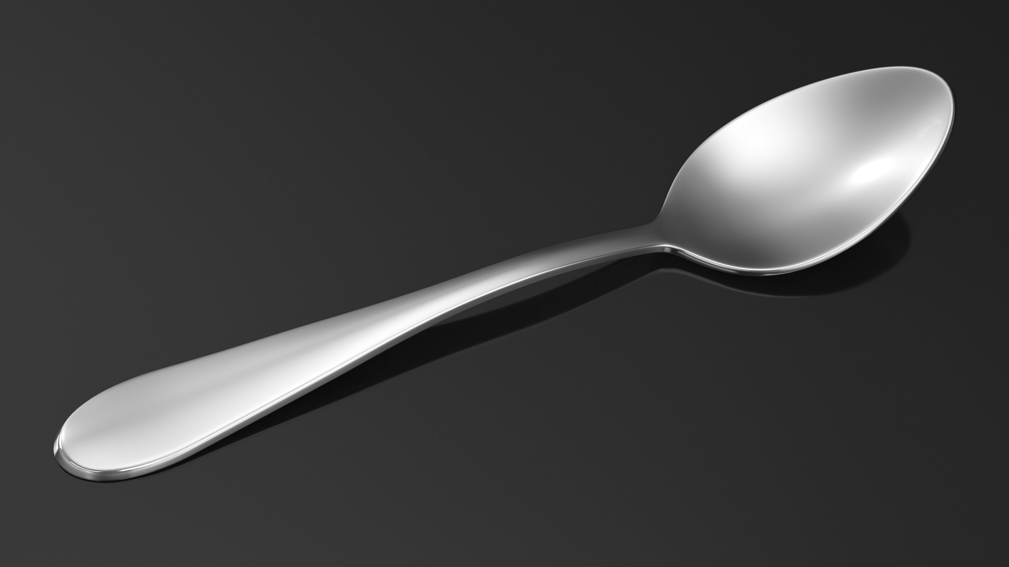 3D model Silver Dessert Spoon