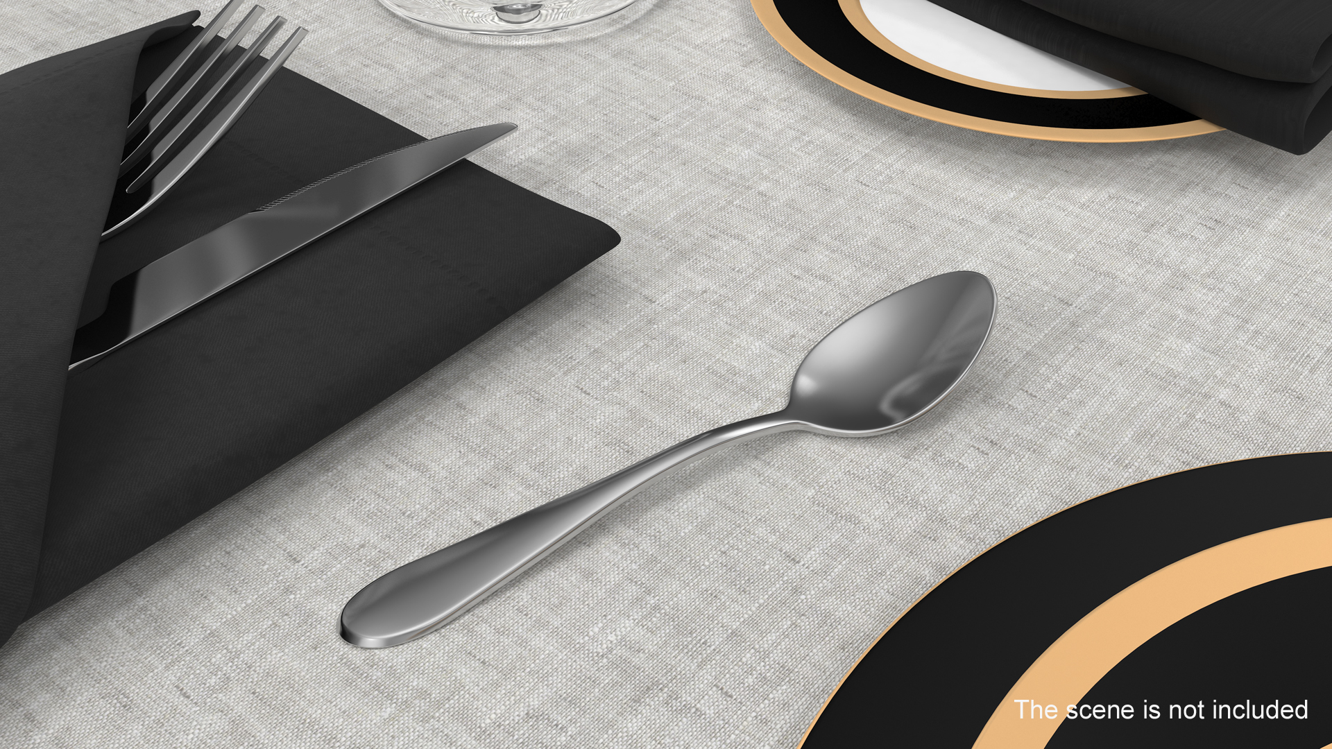 3D model Silver Dessert Spoon