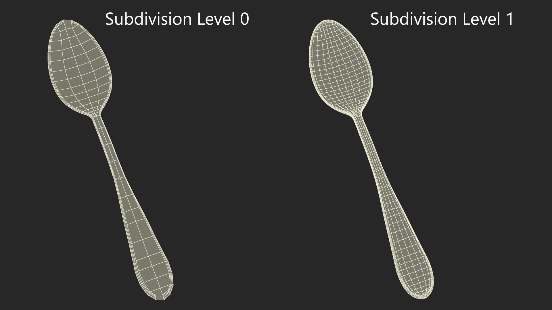 3D model Silver Dessert Spoon