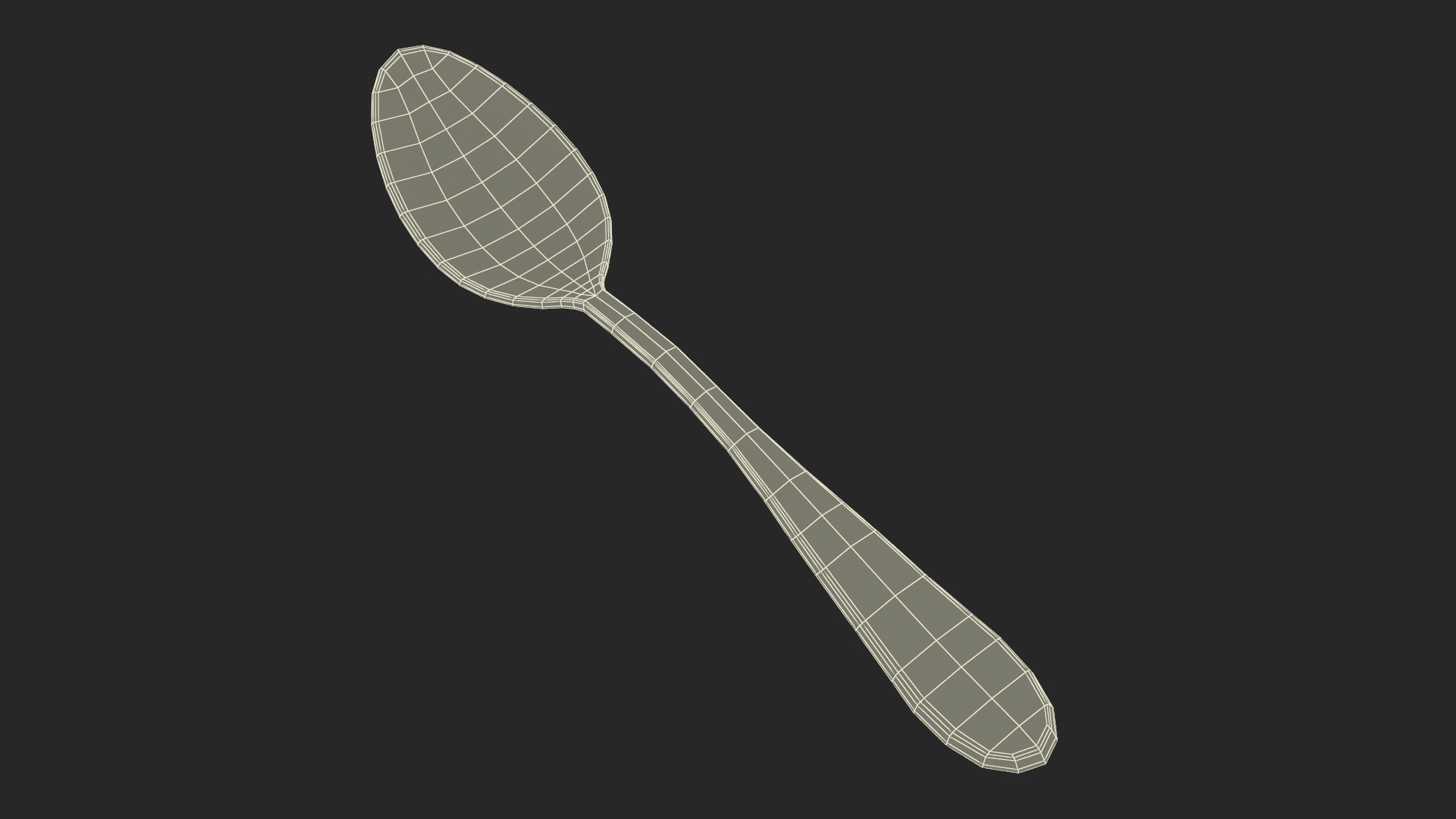 3D model Silver Dessert Spoon