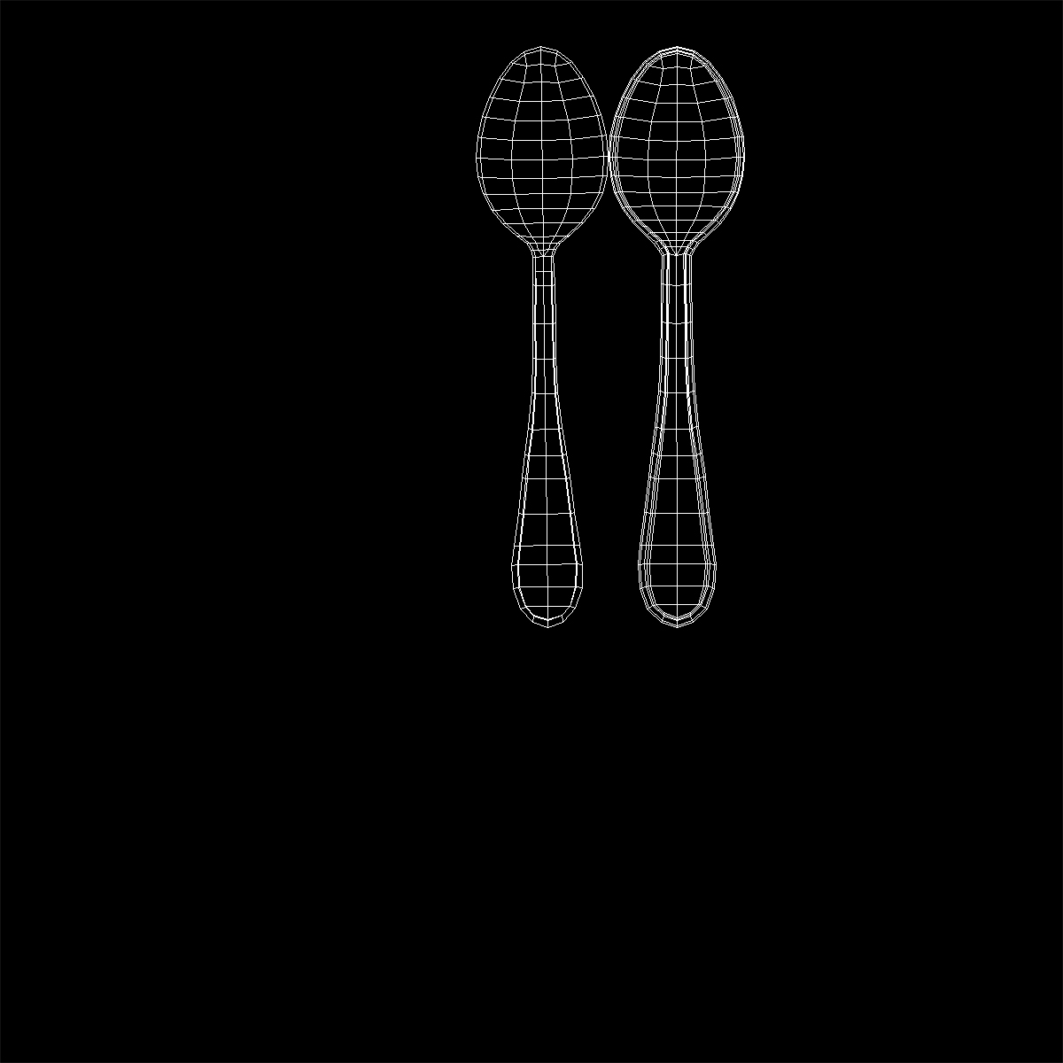 3D model Silver Dessert Spoon
