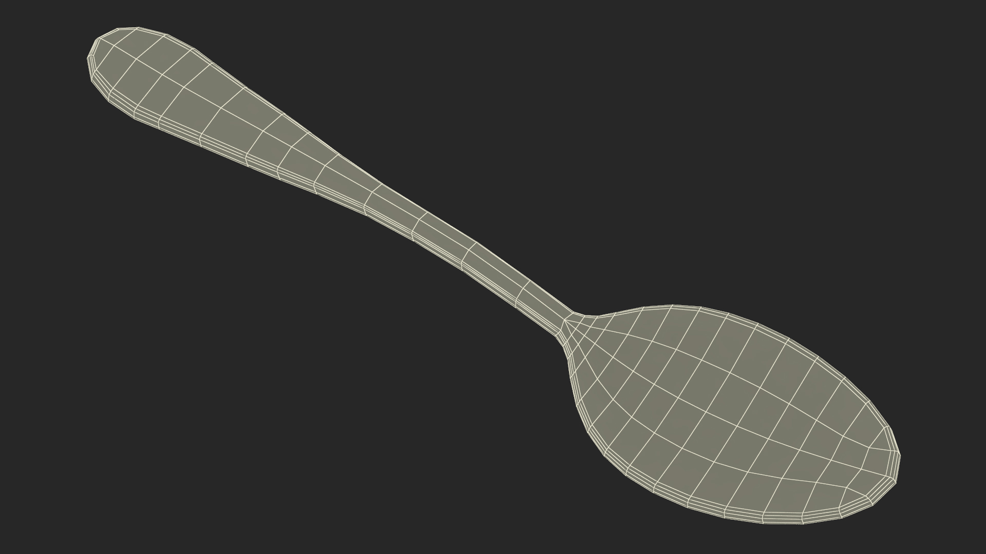 3D model Silver Dessert Spoon