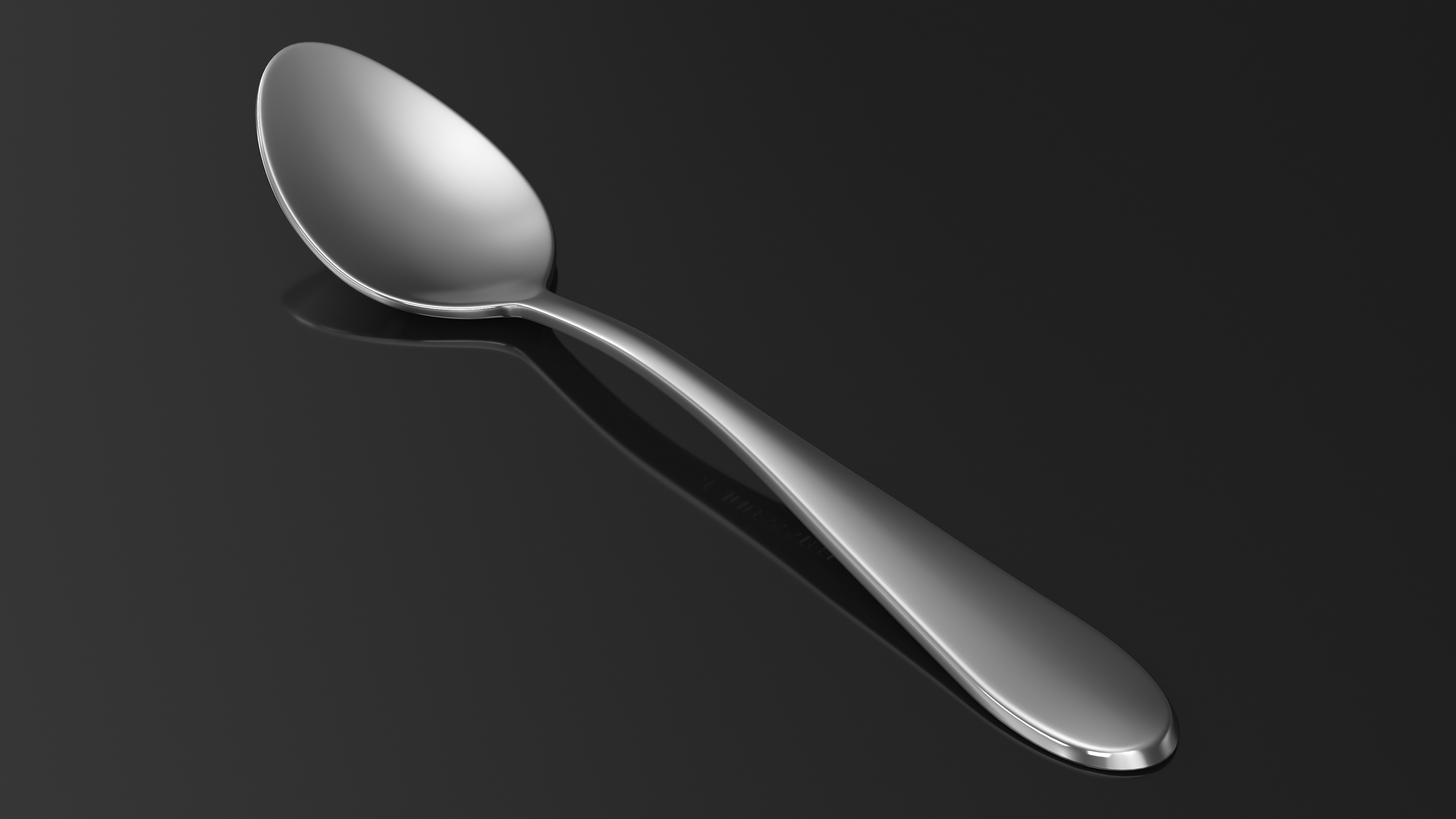 3D model Silver Dessert Spoon