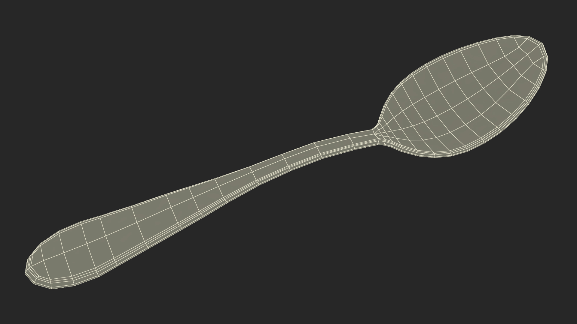 3D model Silver Dessert Spoon