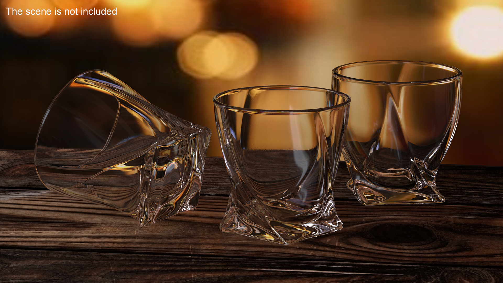 Twisted Rocks Glass 3D model