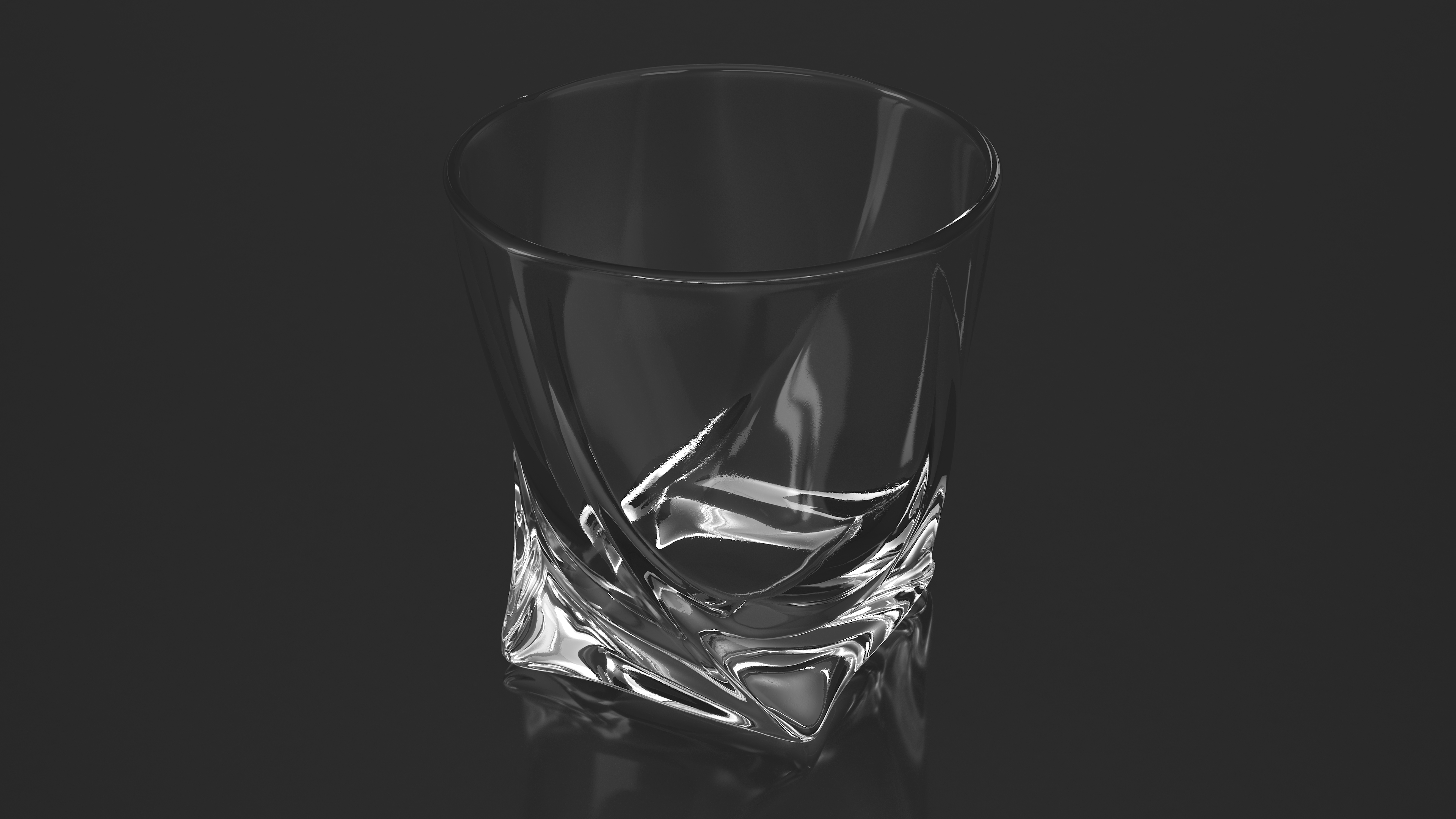 Twisted Rocks Glass 3D model
