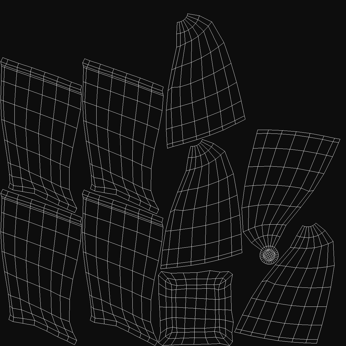 Twisted Rocks Glass 3D model