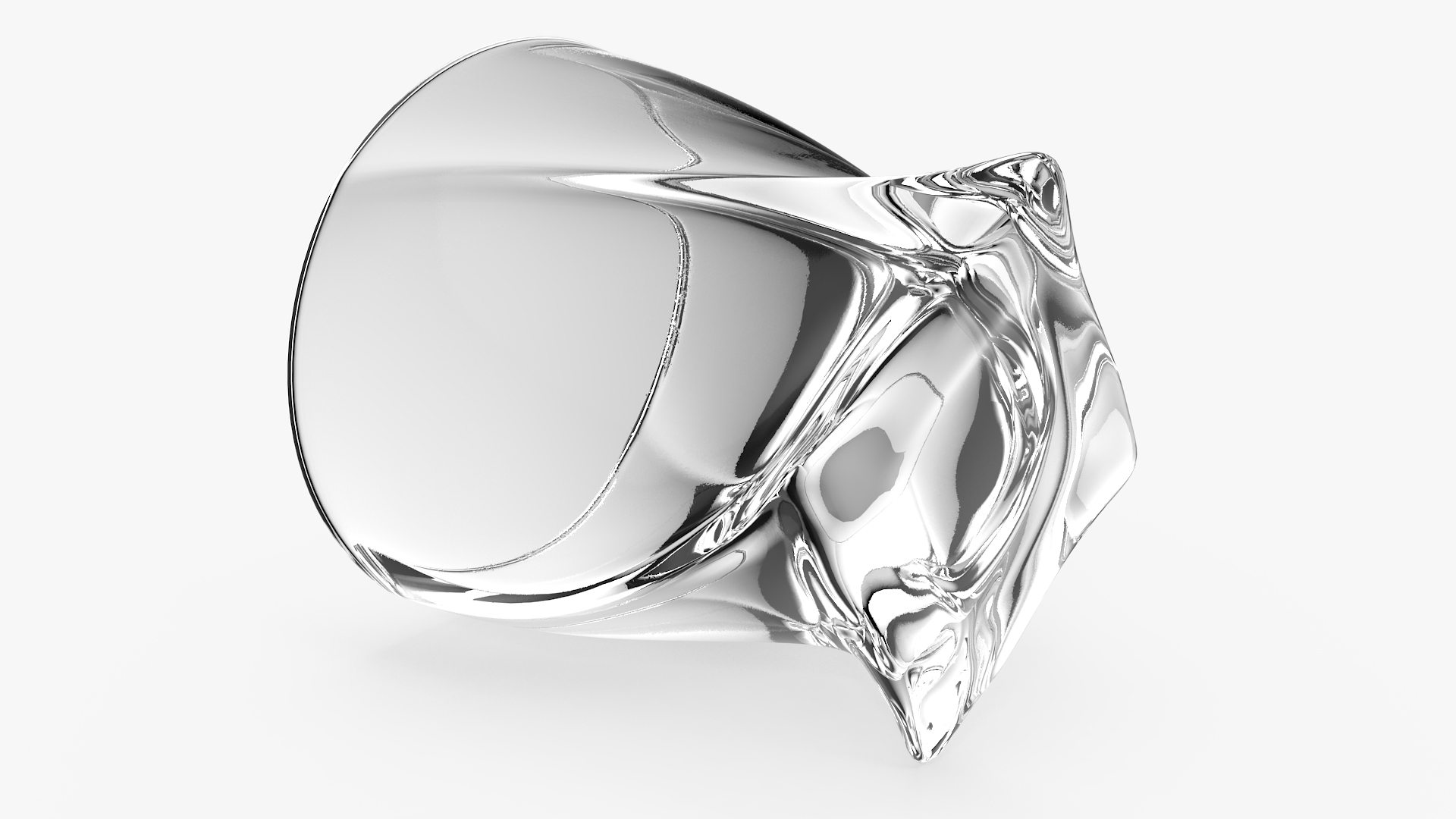 Twisted Rocks Glass 3D model