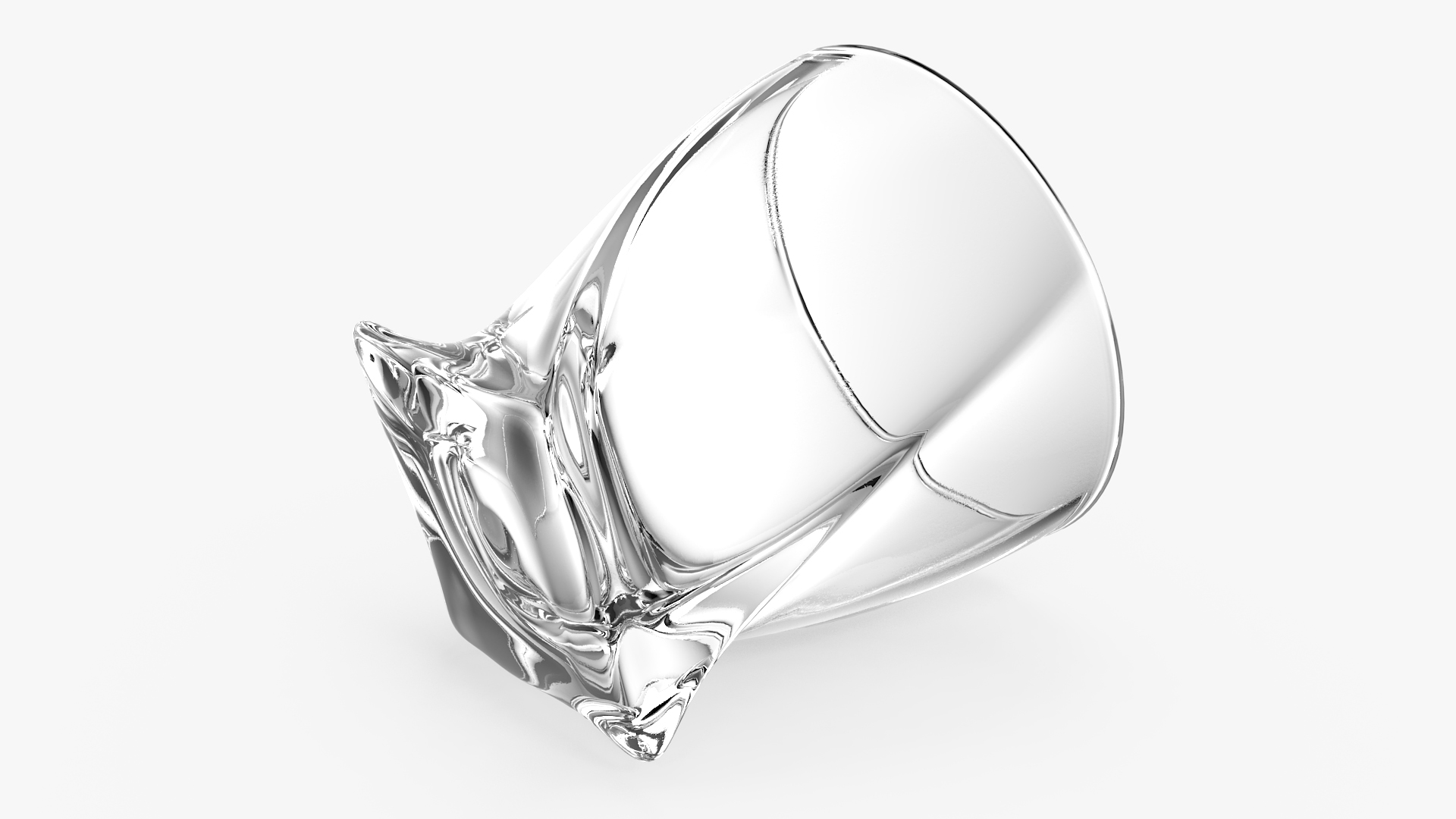 Twisted Rocks Glass 3D model
