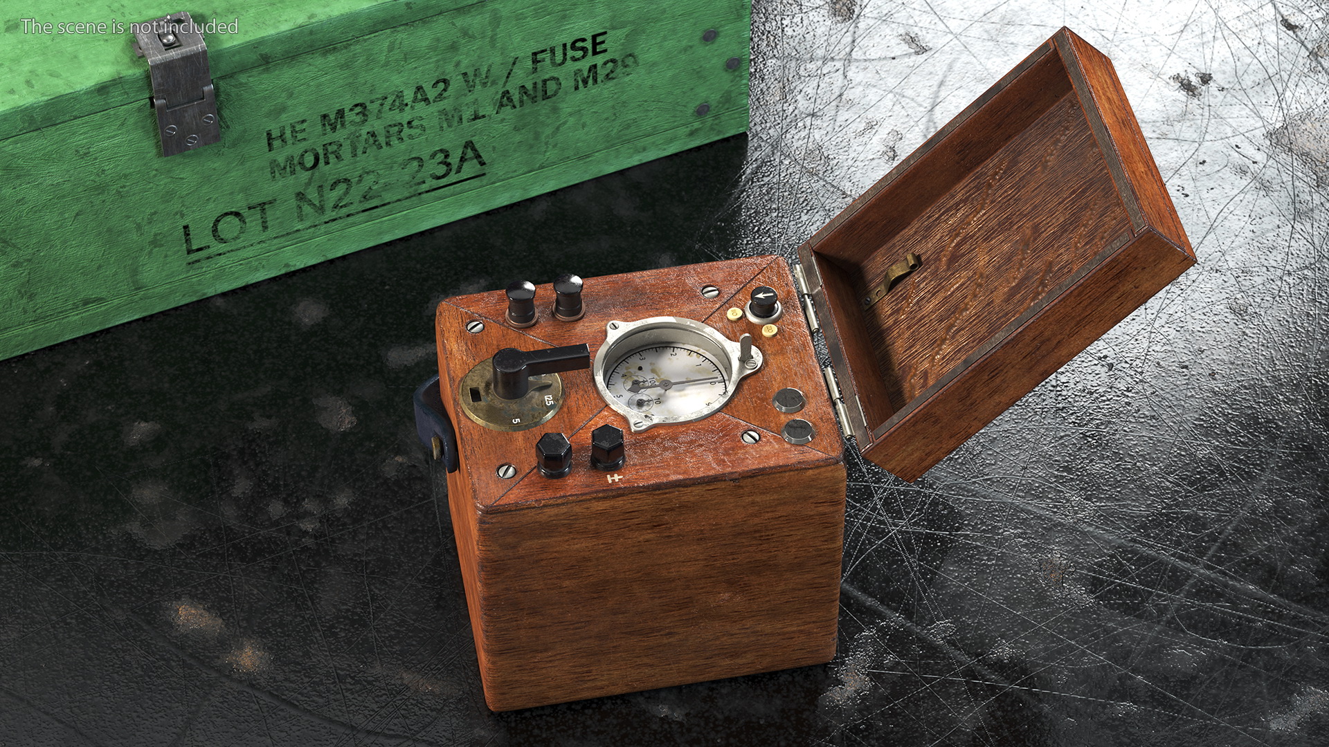Vintage Portable Watt Hour Test Meter 3D
