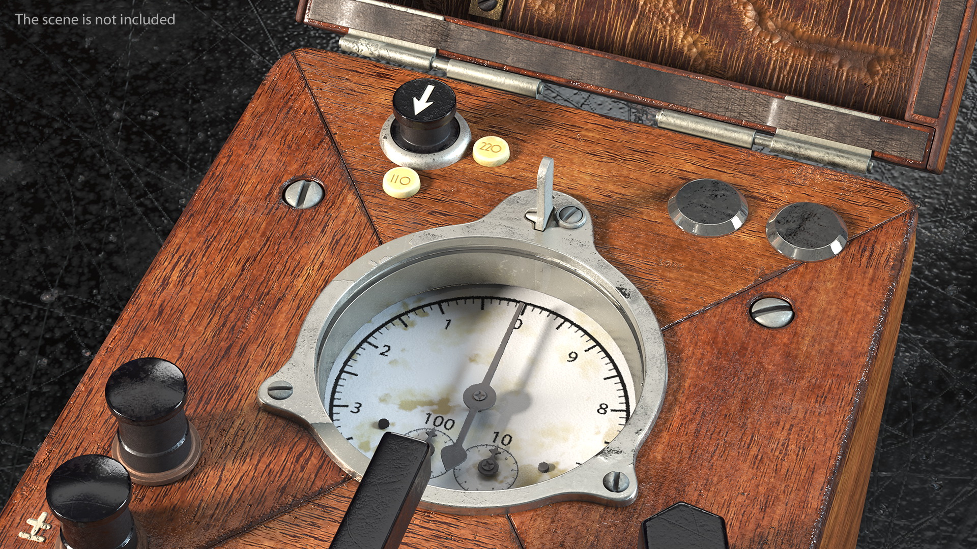 Vintage Portable Watt Hour Test Meter 3D