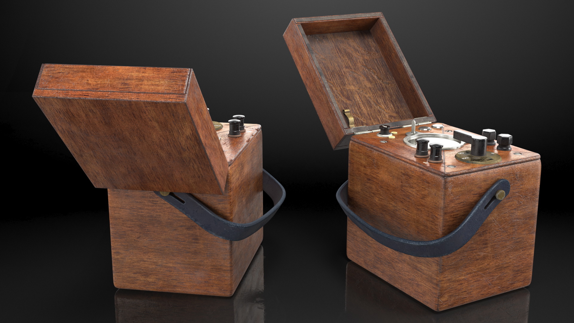 Vintage Portable Watt Hour Test Meter 3D