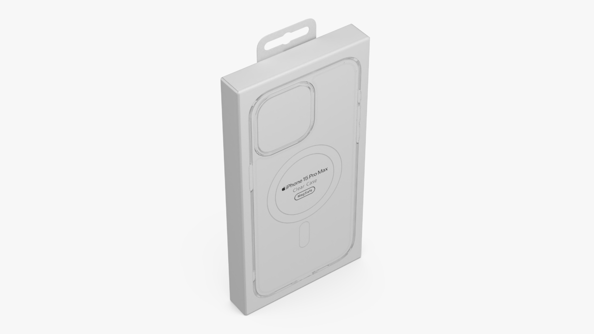 Apple iPhone 15 Smartphone Clear Case Packaging 3D
