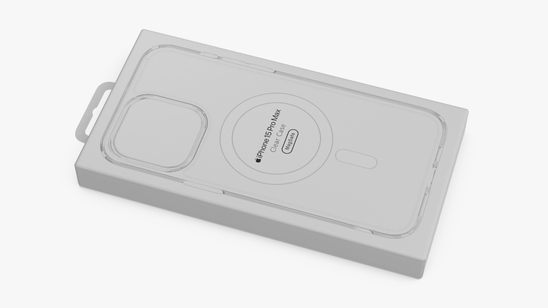 Apple iPhone 15 Smartphone Clear Case Packaging 3D