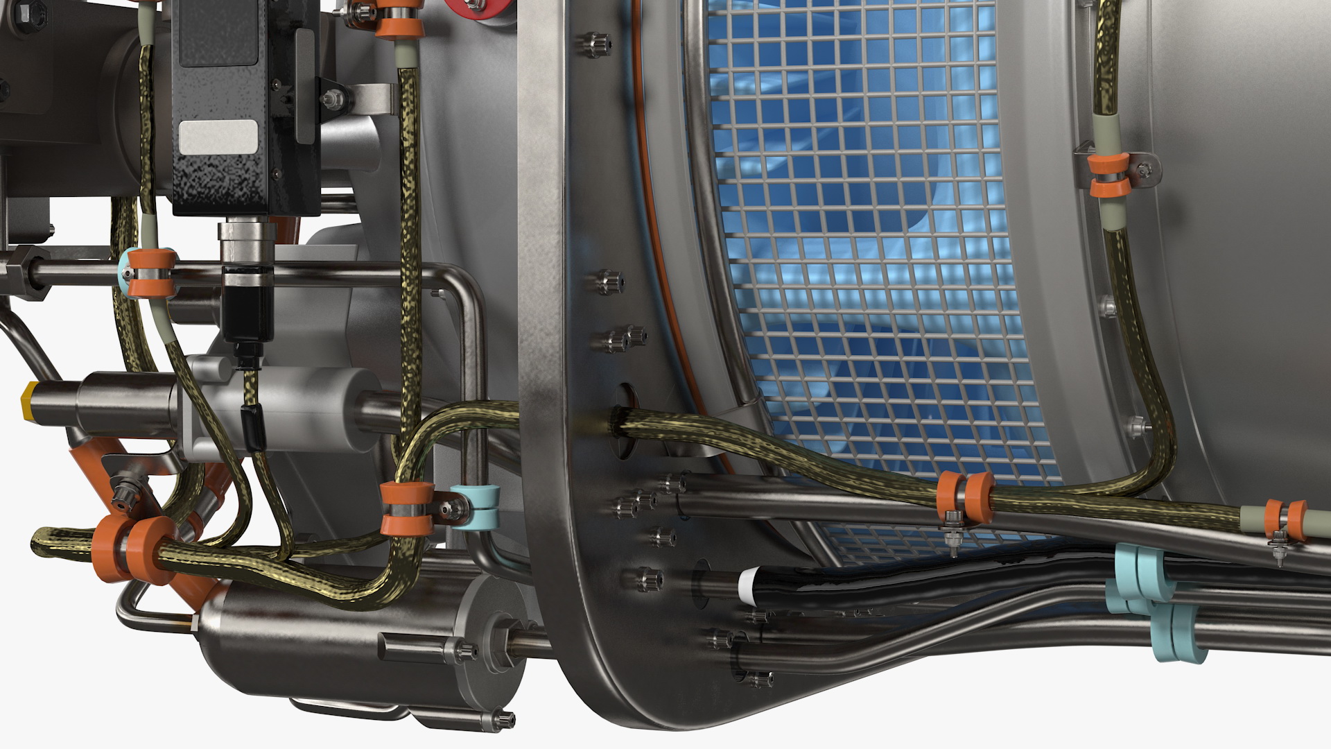 PT6C-67C Turboshaft Slice Engine 3D