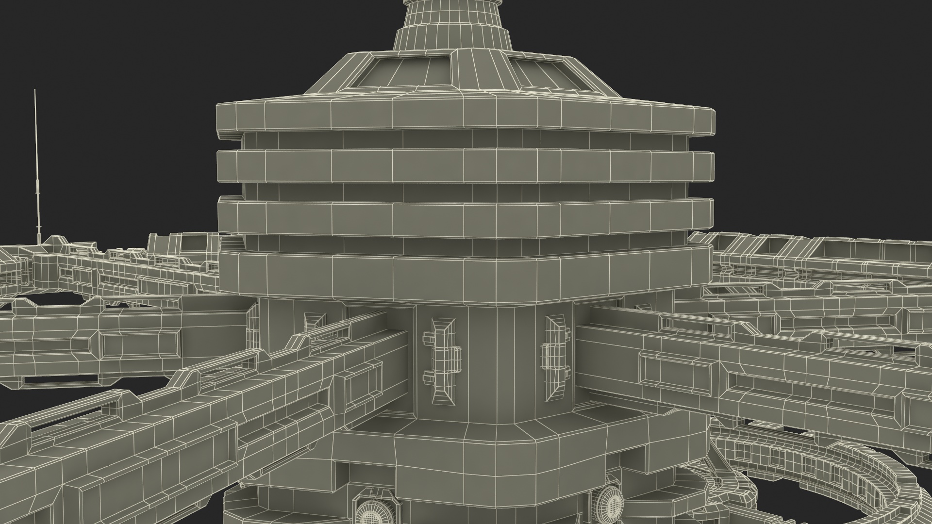 3D model Sci-Fi Space Station