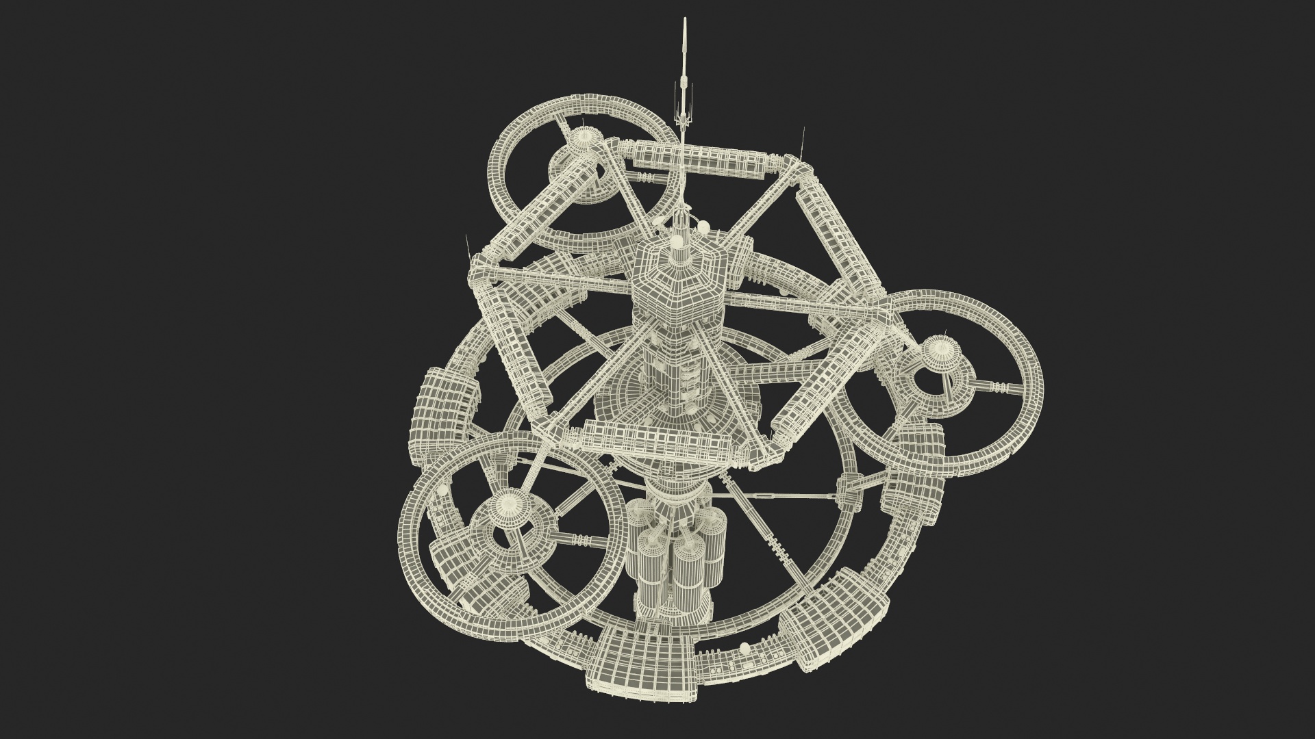 3D model Sci-Fi Space Station