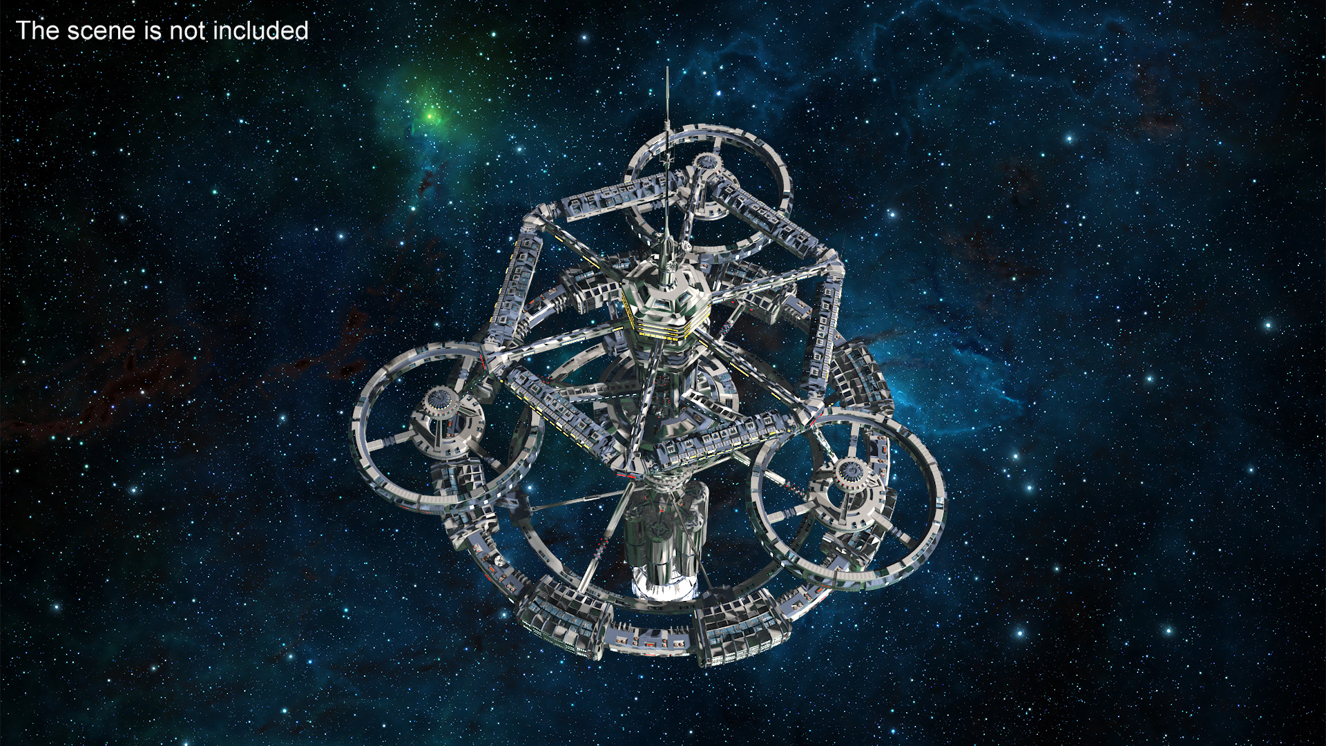 3D model Sci-Fi Space Station
