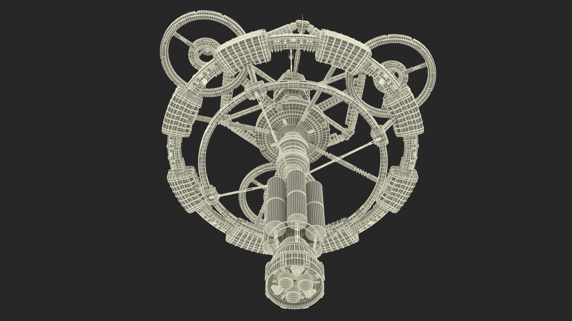 3D model Sci-Fi Space Station