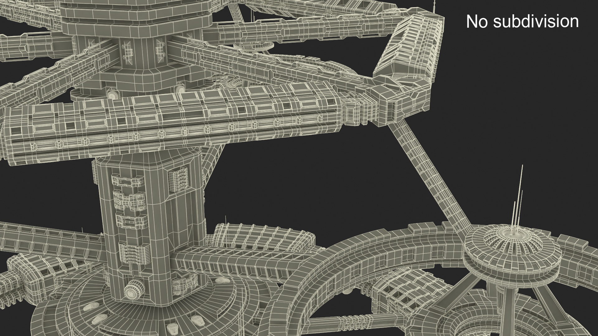 3D model Sci-Fi Space Station