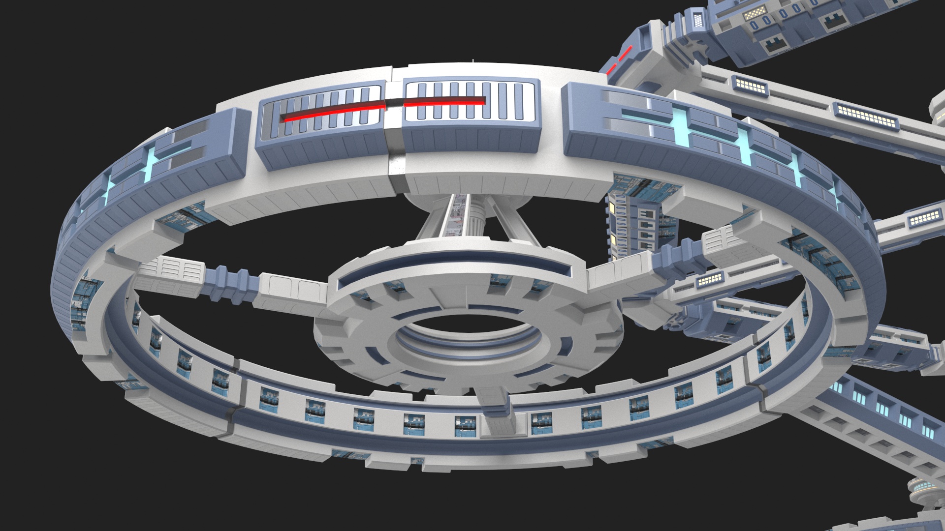 3D model Sci-Fi Space Station