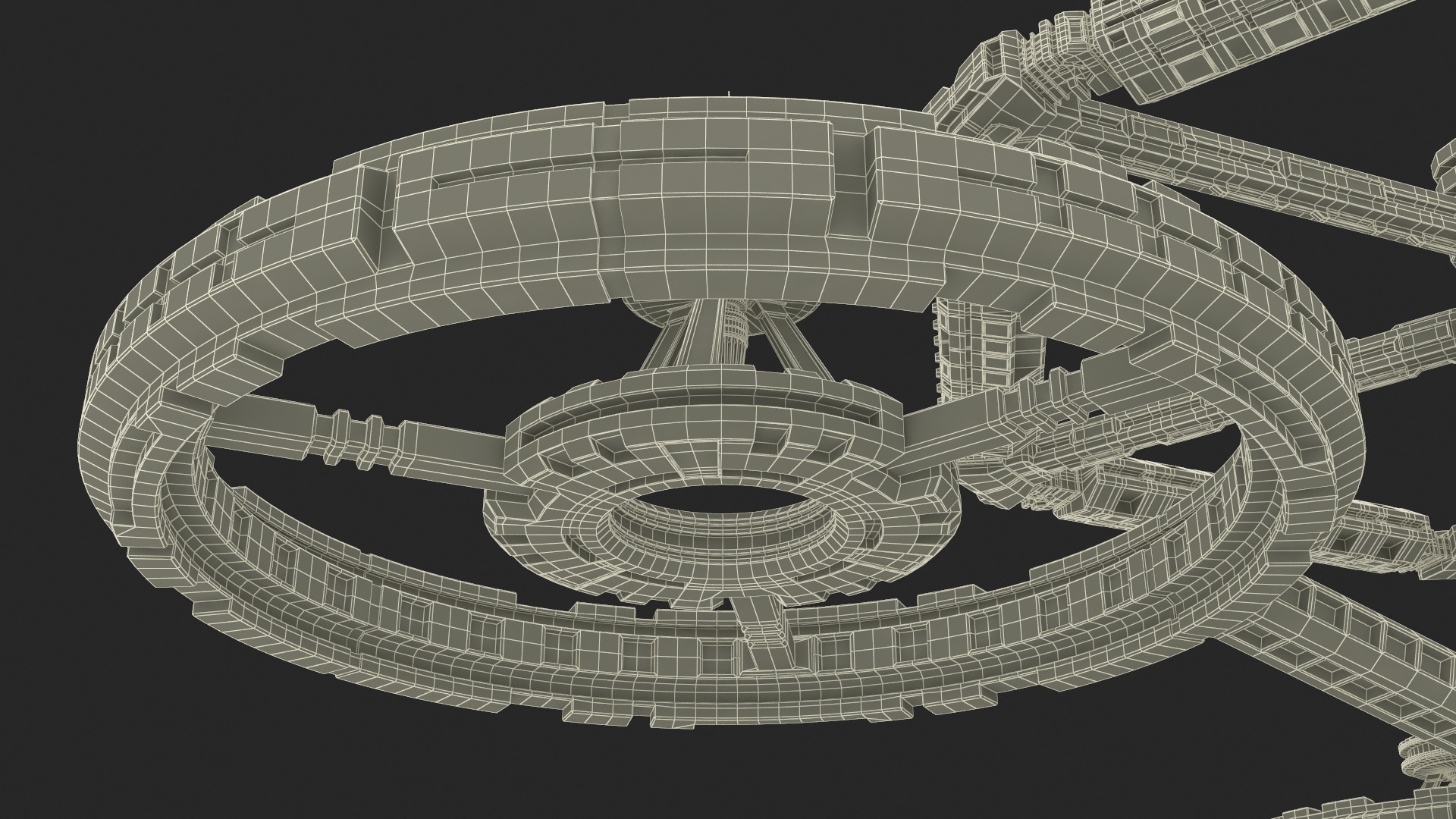 3D model Sci-Fi Space Station