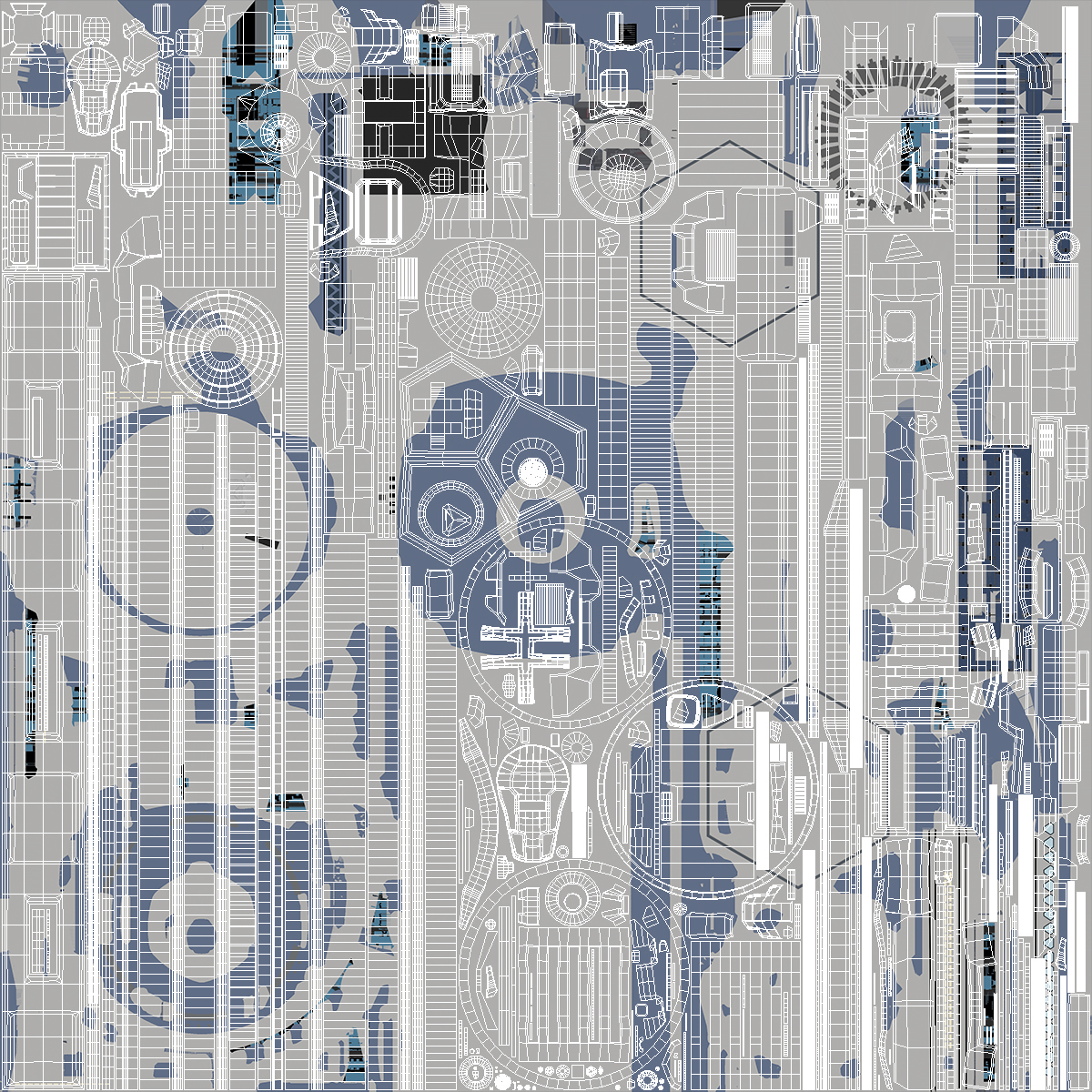 3D model Sci-Fi Space Station