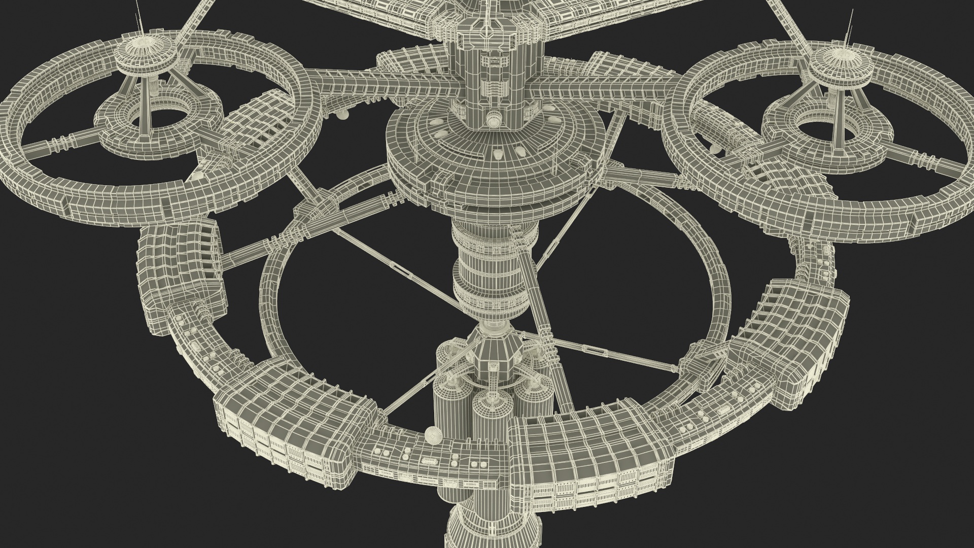 3D model Sci-Fi Space Station