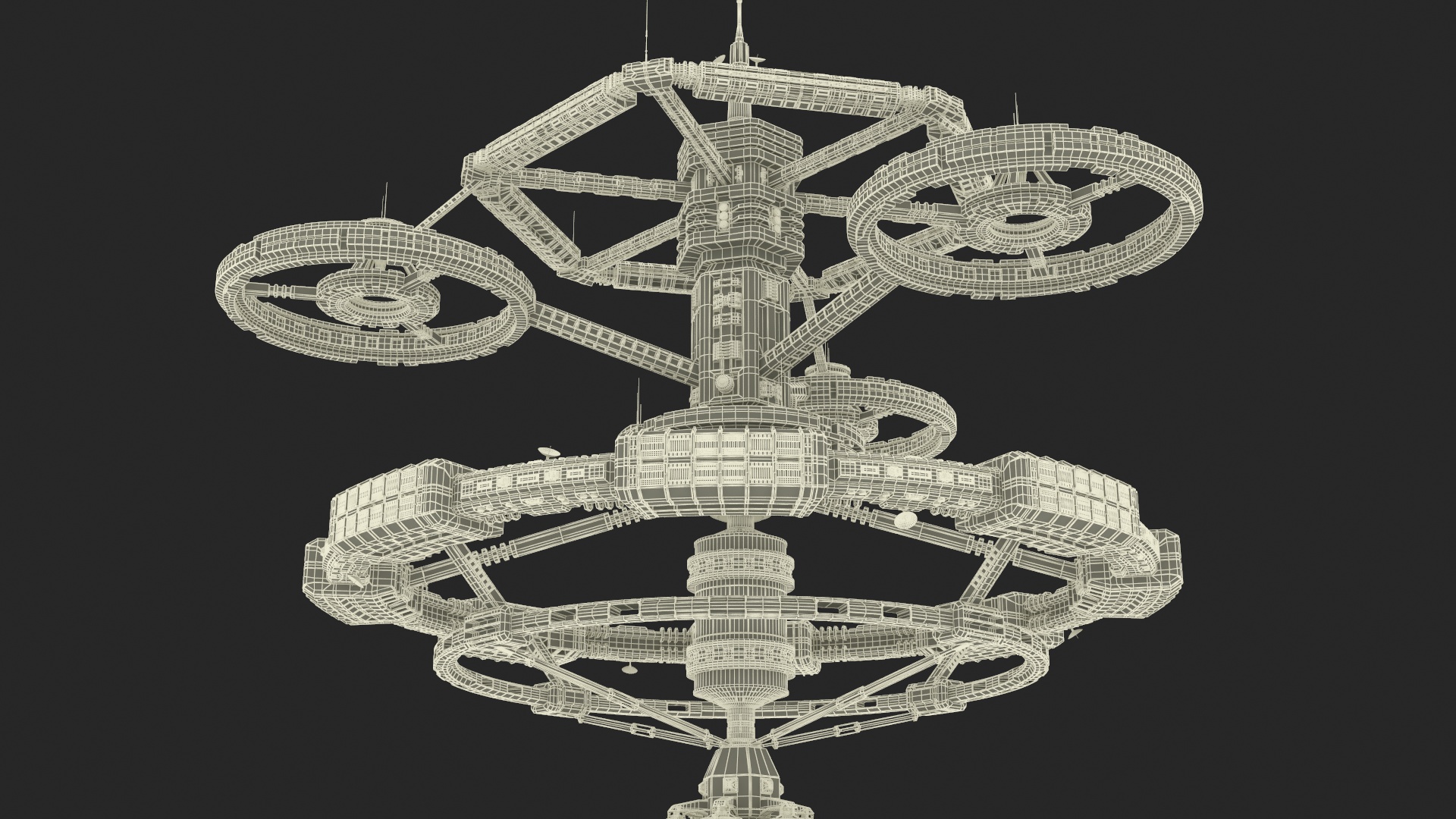 3D model Sci-Fi Space Station