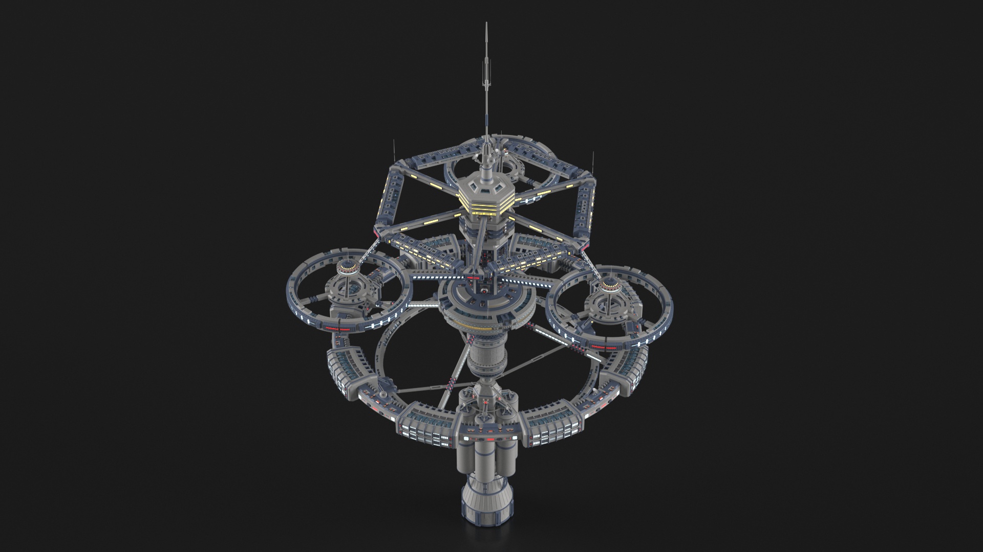 3D model Sci-Fi Space Station